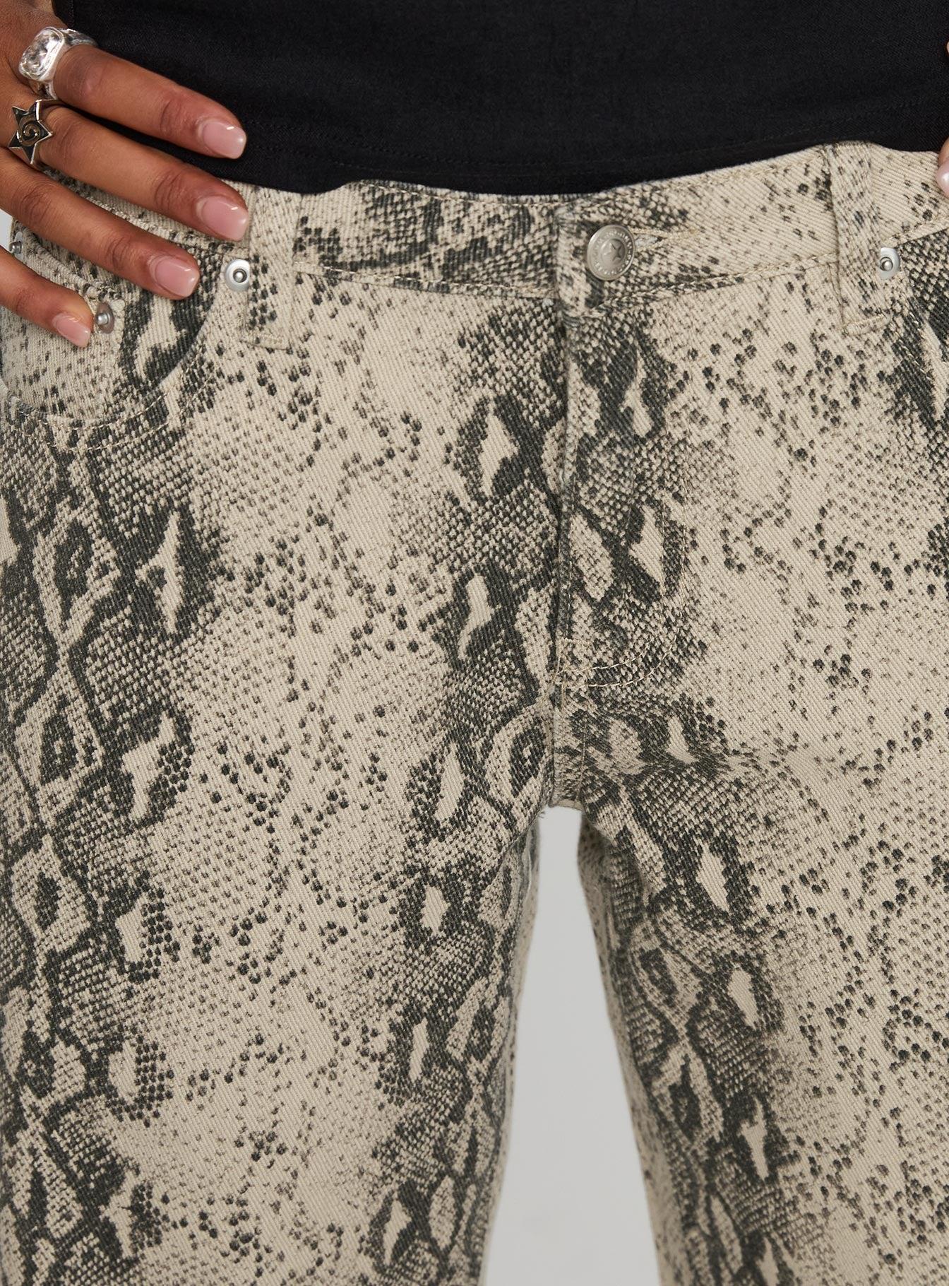 Serpentina Low Rise Straight Leg Jeans Snake Product Image