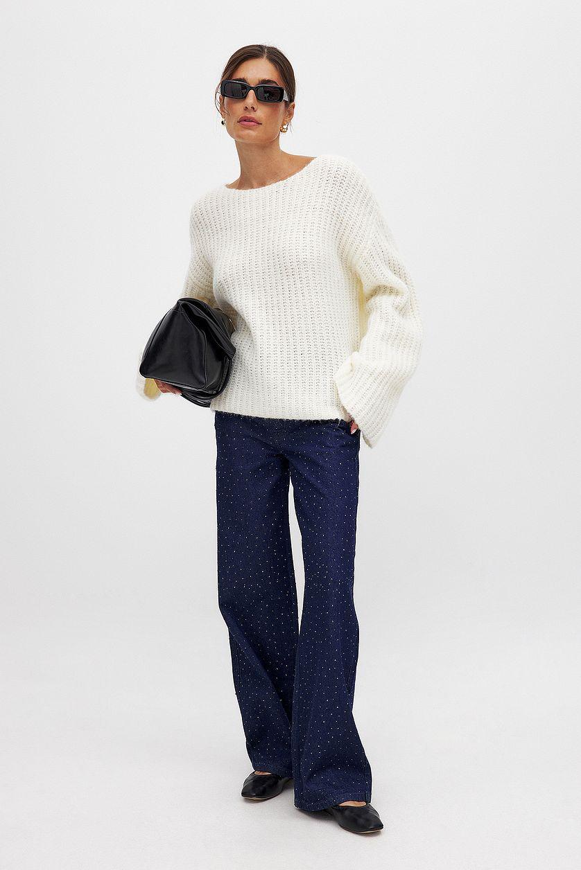 Wool Blend Knitted Sweater Product Image