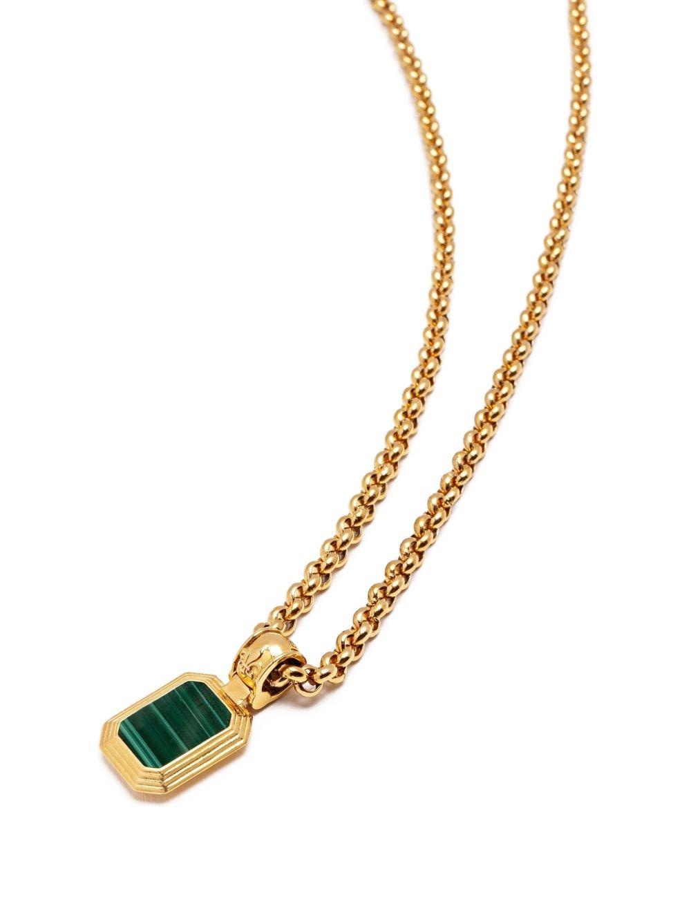 malachite and onyx necklace Product Image