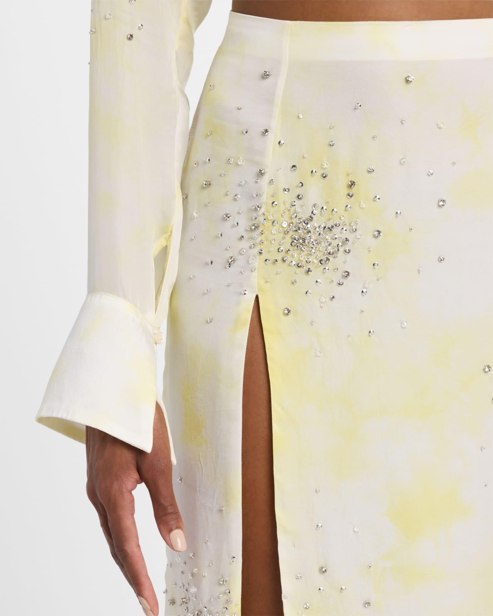 Embellished Tie-Dye Skirt  Product Image