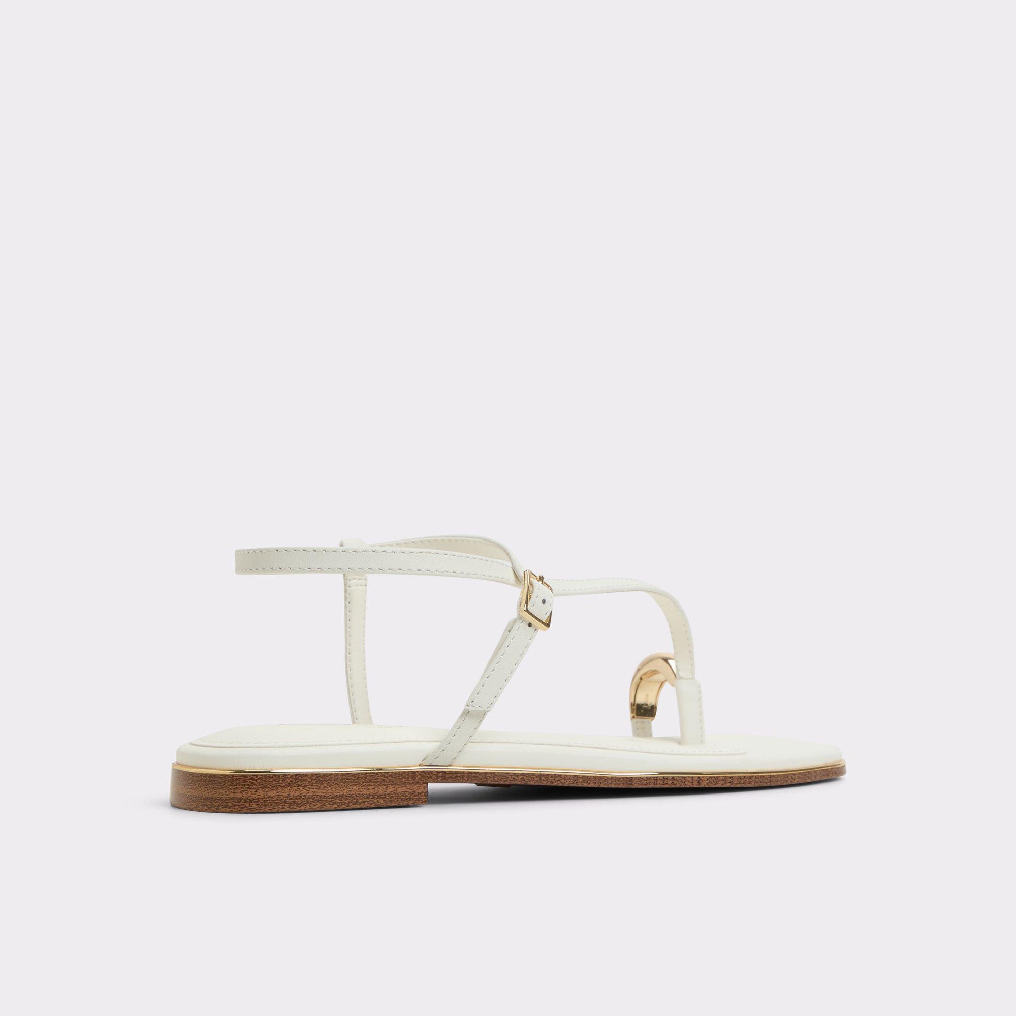 Jomalina White Women's Flat Sandals | ALDO US Product Image