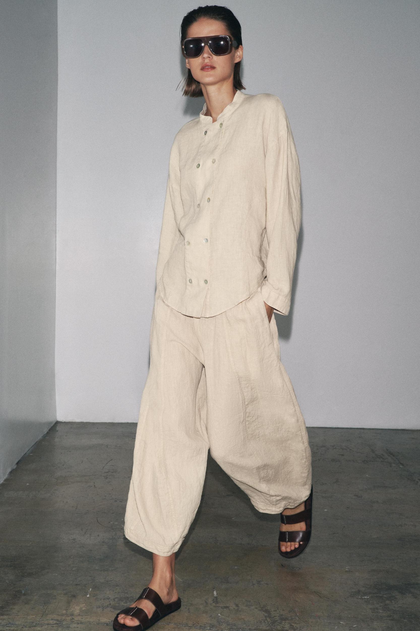 ZW COLLECTION LINEN PANTS Product Image