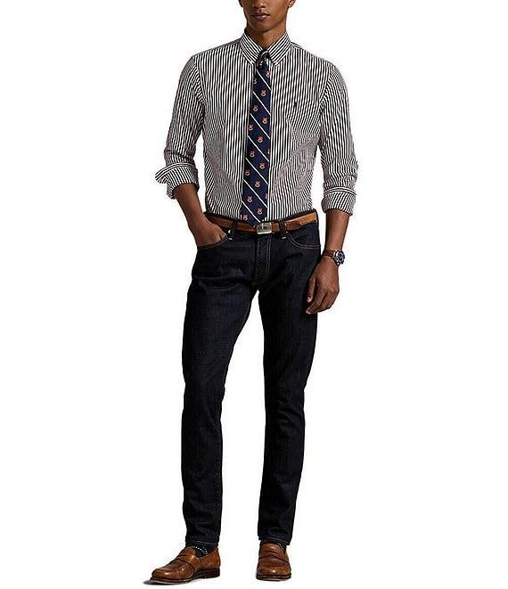 Polo Ralph Lauren Classic Fit Stripe Poplin Long Sleeve Woven Shirt Product Image