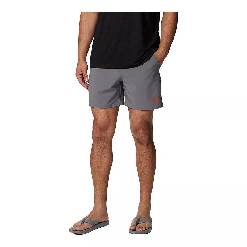 Mens Columbia Gray Texas Longhorns PFG Terminal Roamer Omni-Shade Stretch Shorts Product Image