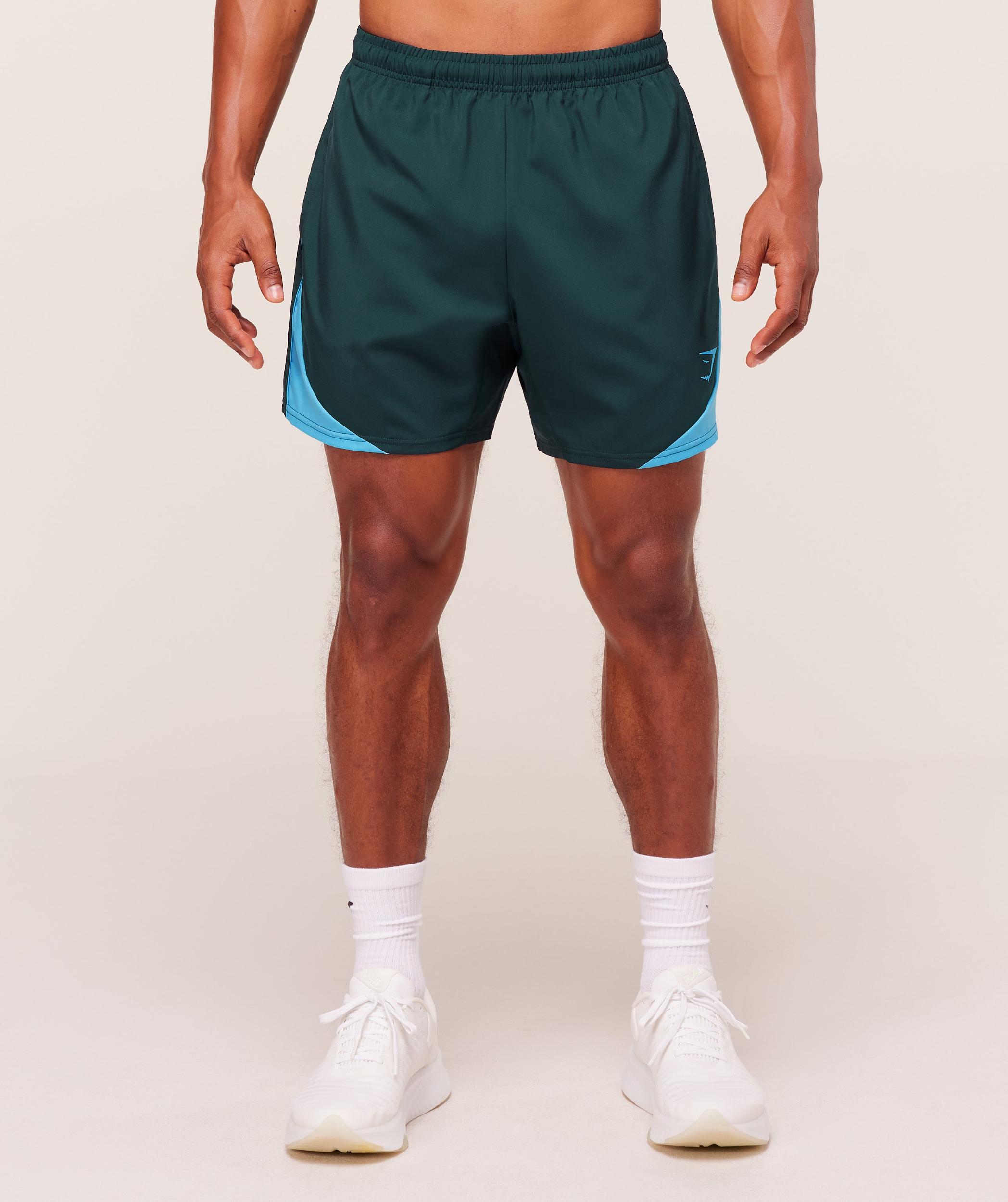 Gymshark Arrival Block 6" Shorts - Deep Petrol Blue Male Product Image