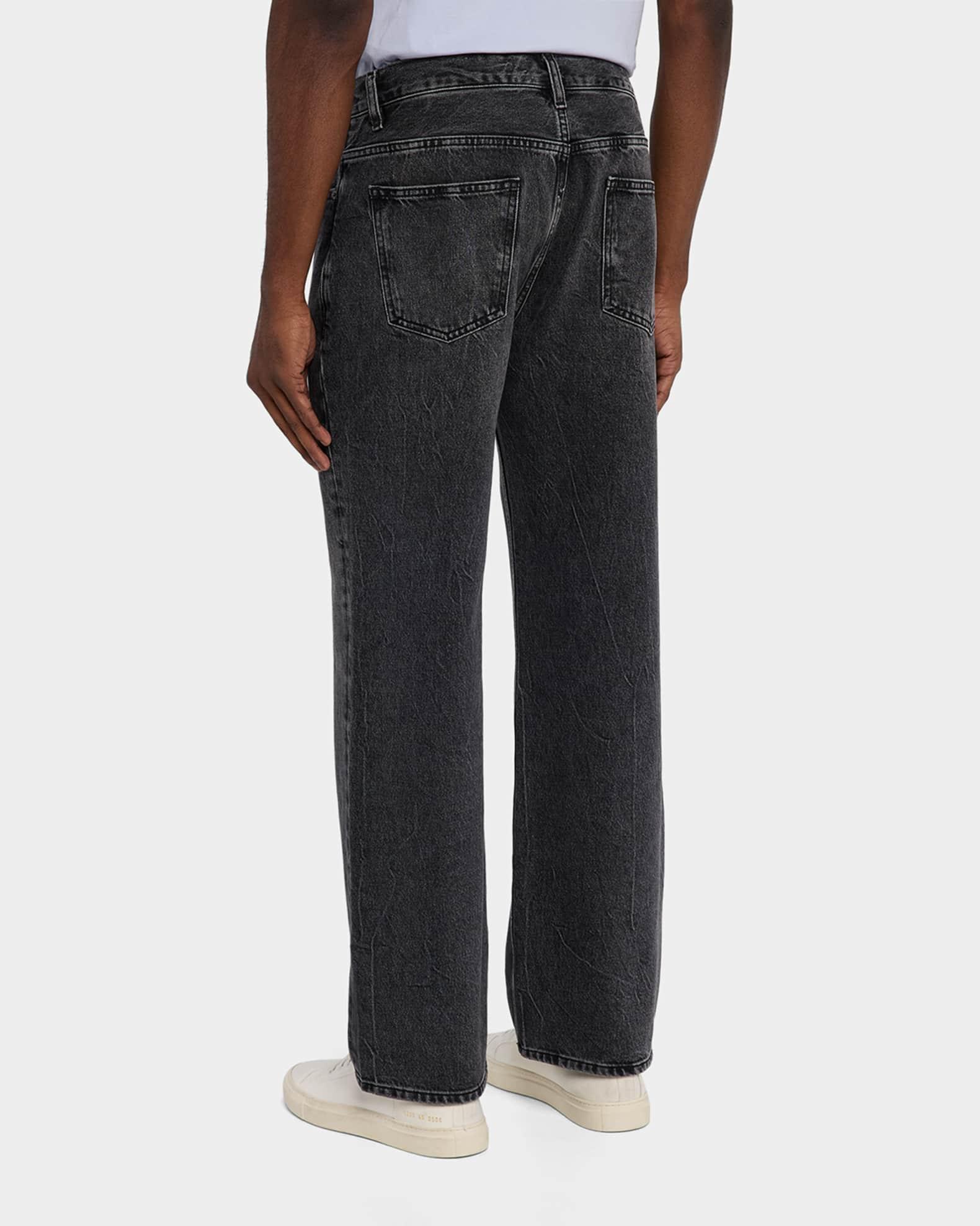 Men's Washed Denim Relaxed Jeans Product Image