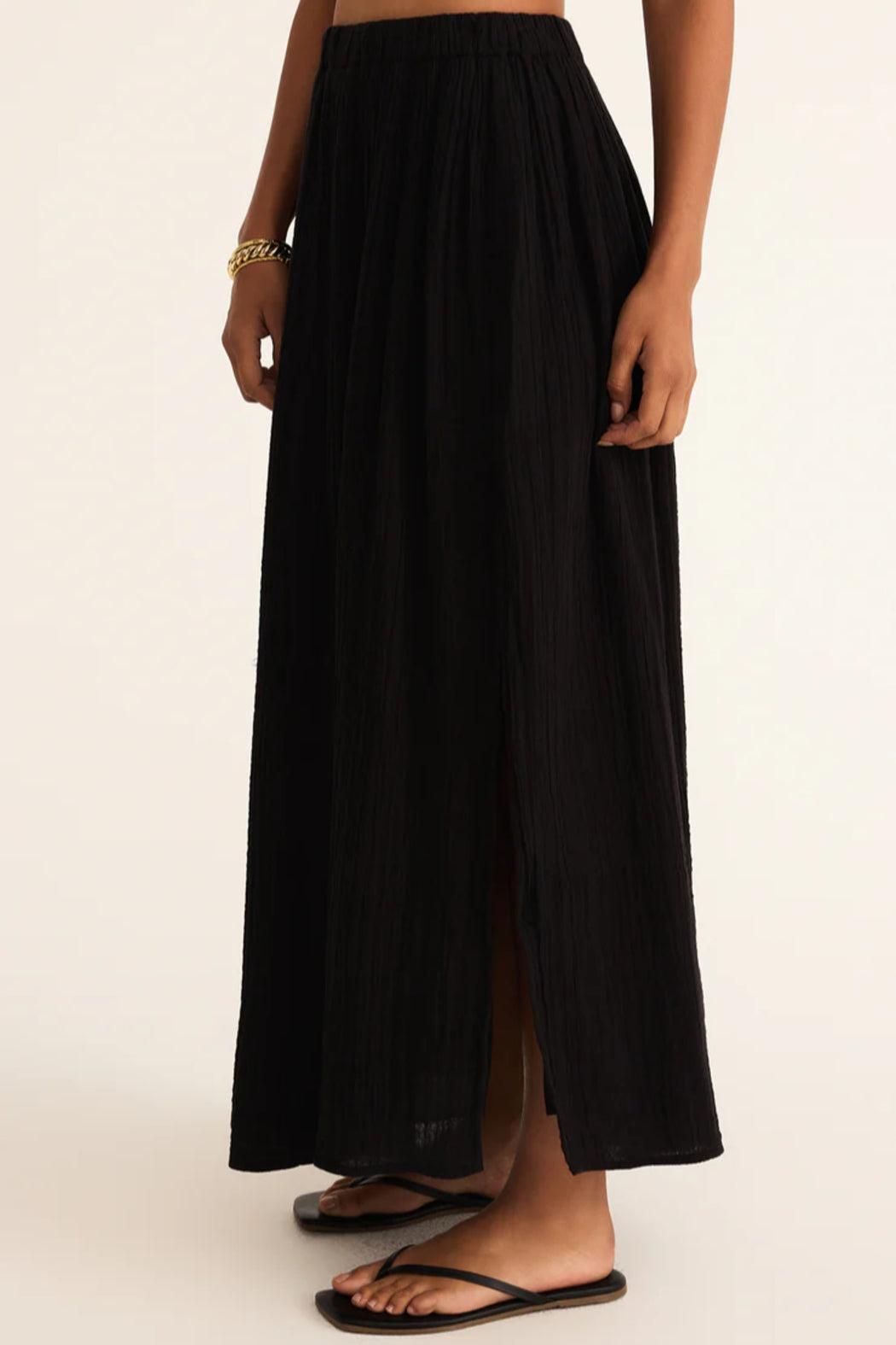 Reina Airy Skirt Black Product Image