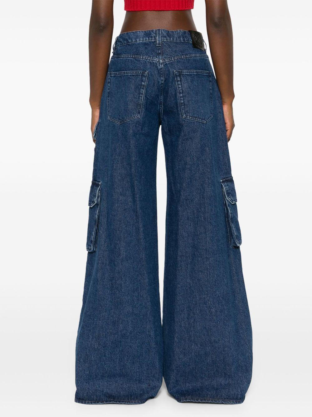 wide-leg cargo jeans Product Image