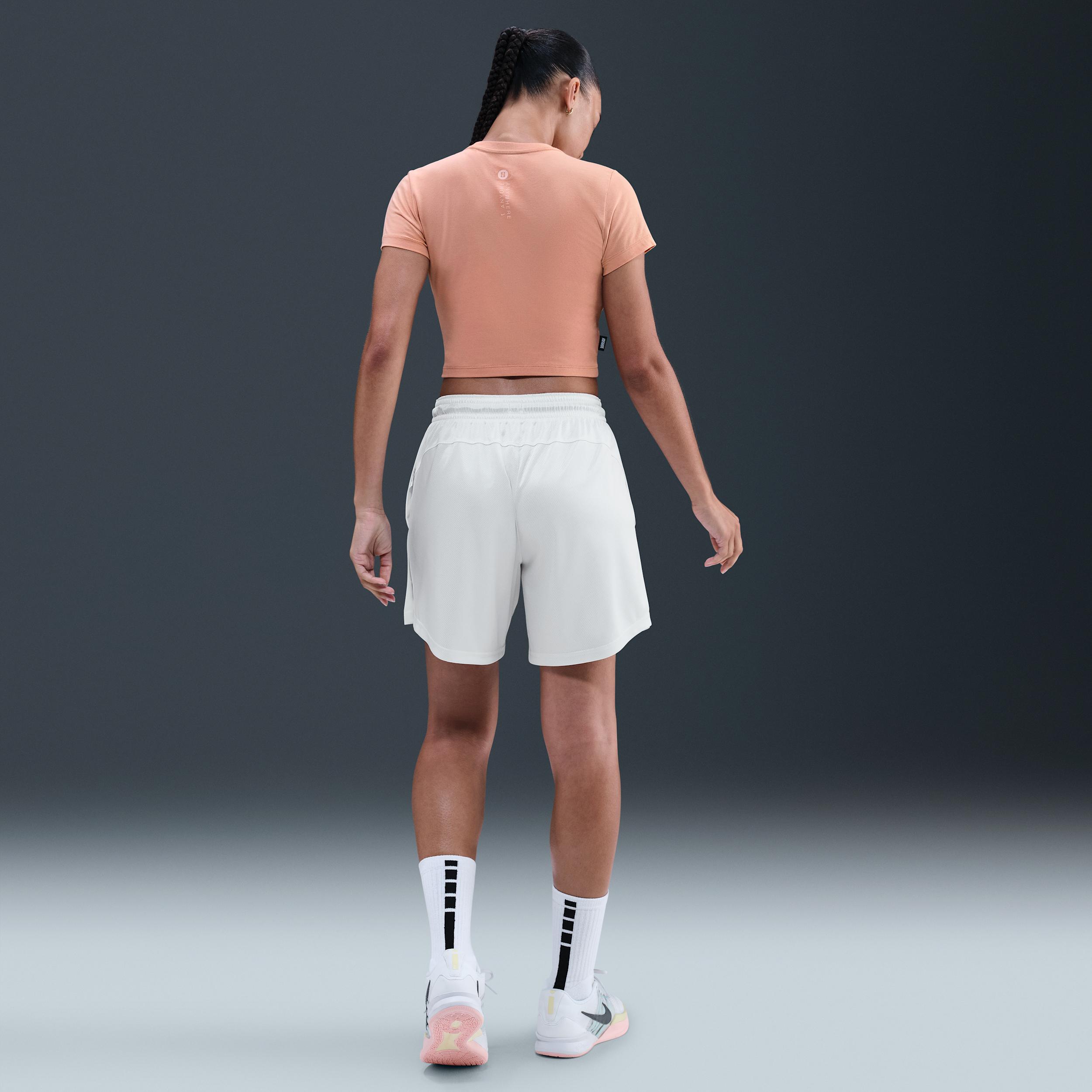 Nike Womens Sabrina Short-Sleeve Cropped T-Shirt | HV6990-415 Product Image