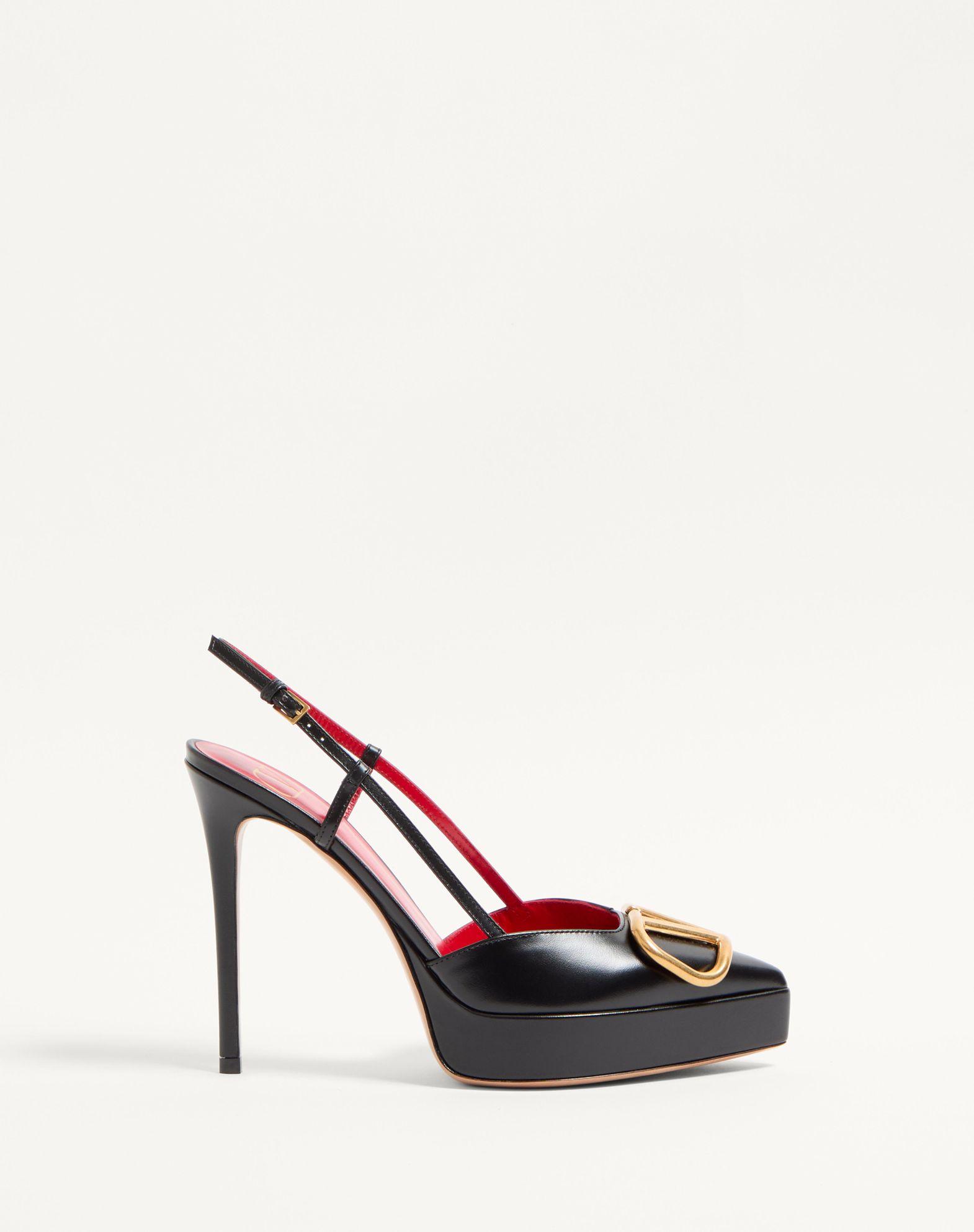 Vlogo Signature Calfskin Slingback Platform Pump 120Mm Product Image