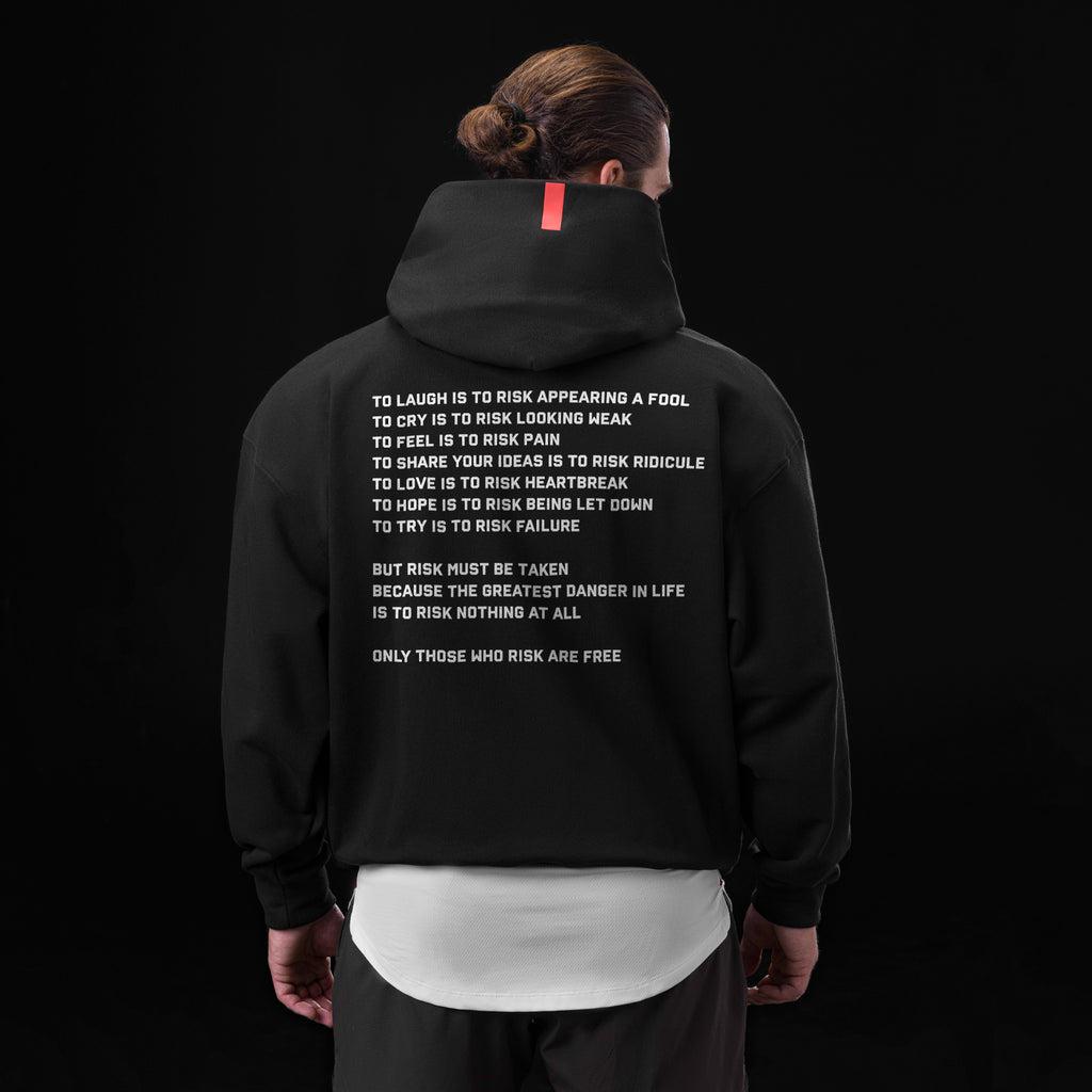 0874. Tech-Terry™ Zip Pocket Hoodie - Black "ASRV 8" Product Image