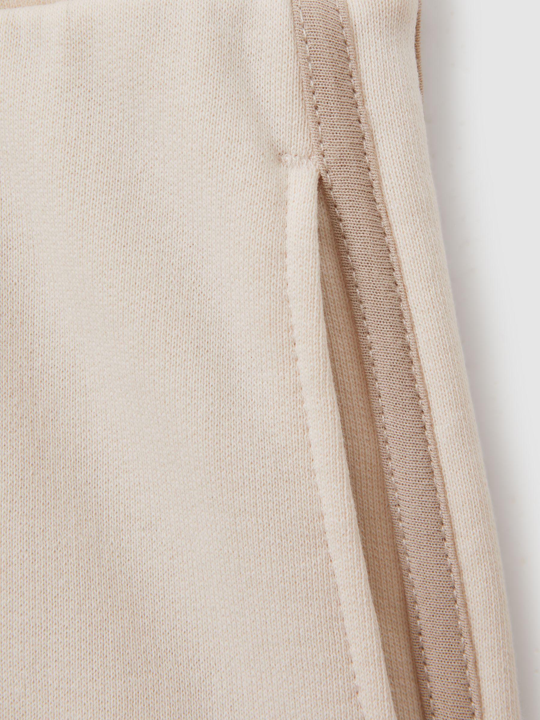 The Upside Cotton Side Stripe Joggers in Cream Product Image