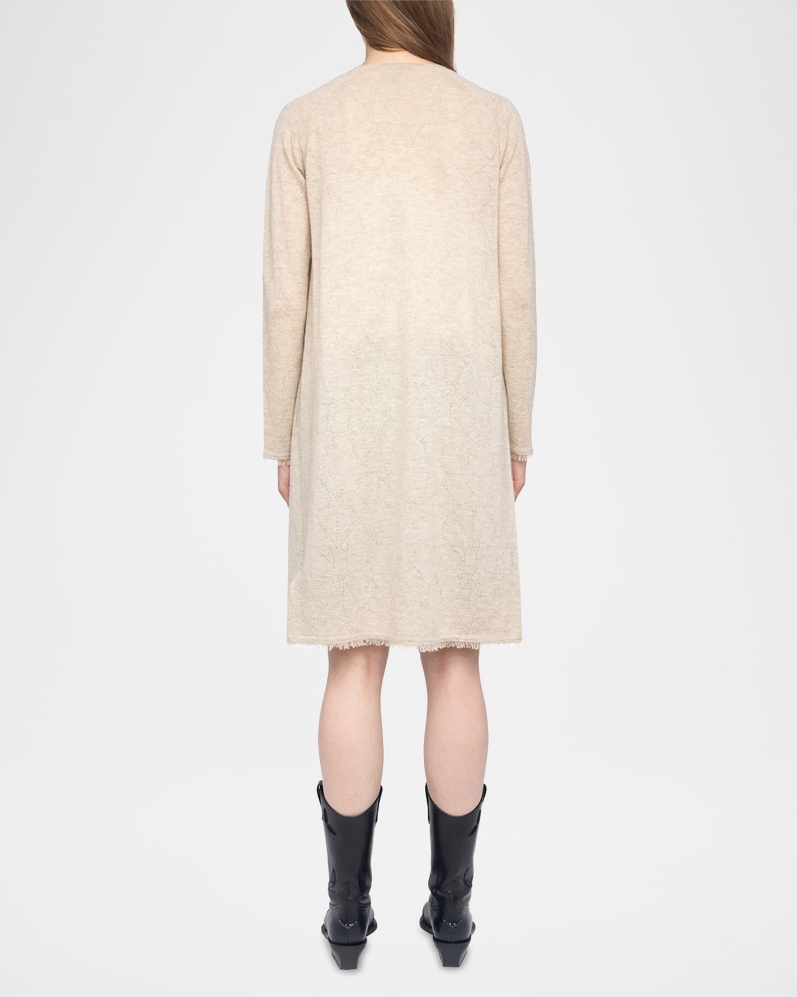 Daffy Pointelle Stars Cashmere Cardigan Product Image