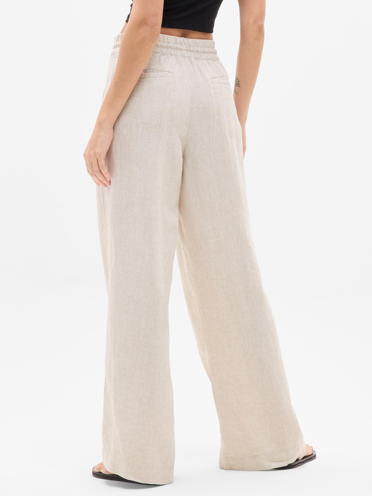 Retreat Linen High Rise Wide Leg Pant Product Image