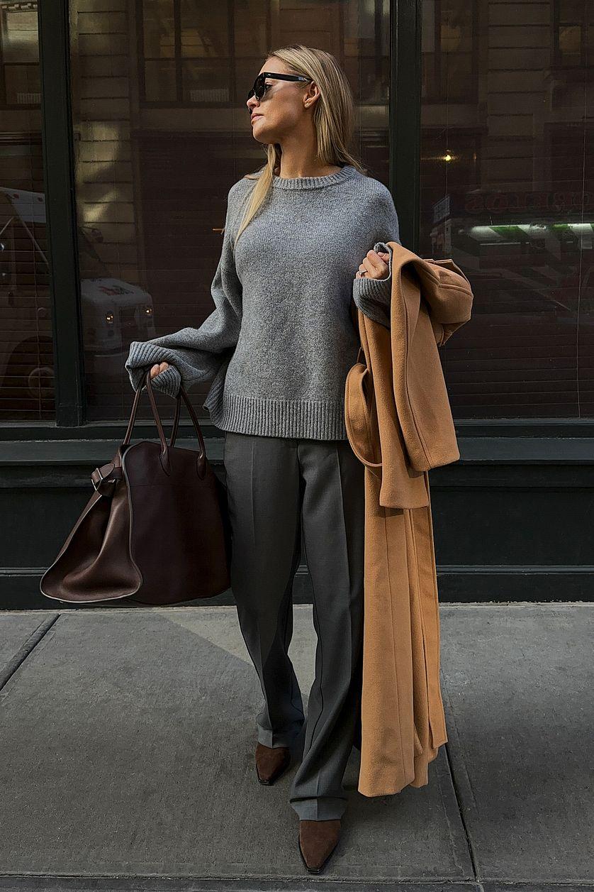 Wool V-detail Sweater Product Image