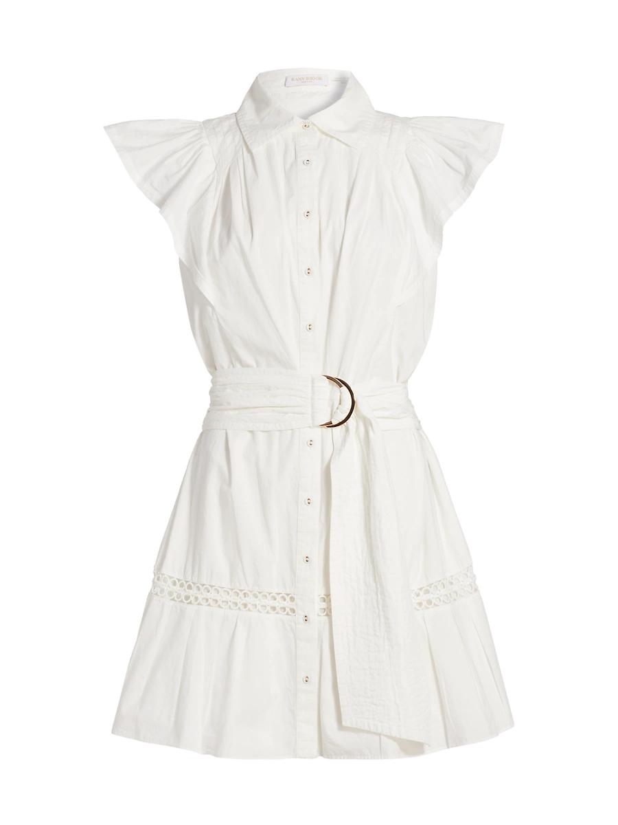 Womens Marceline Flutter-Sleeve Minidress Product Image