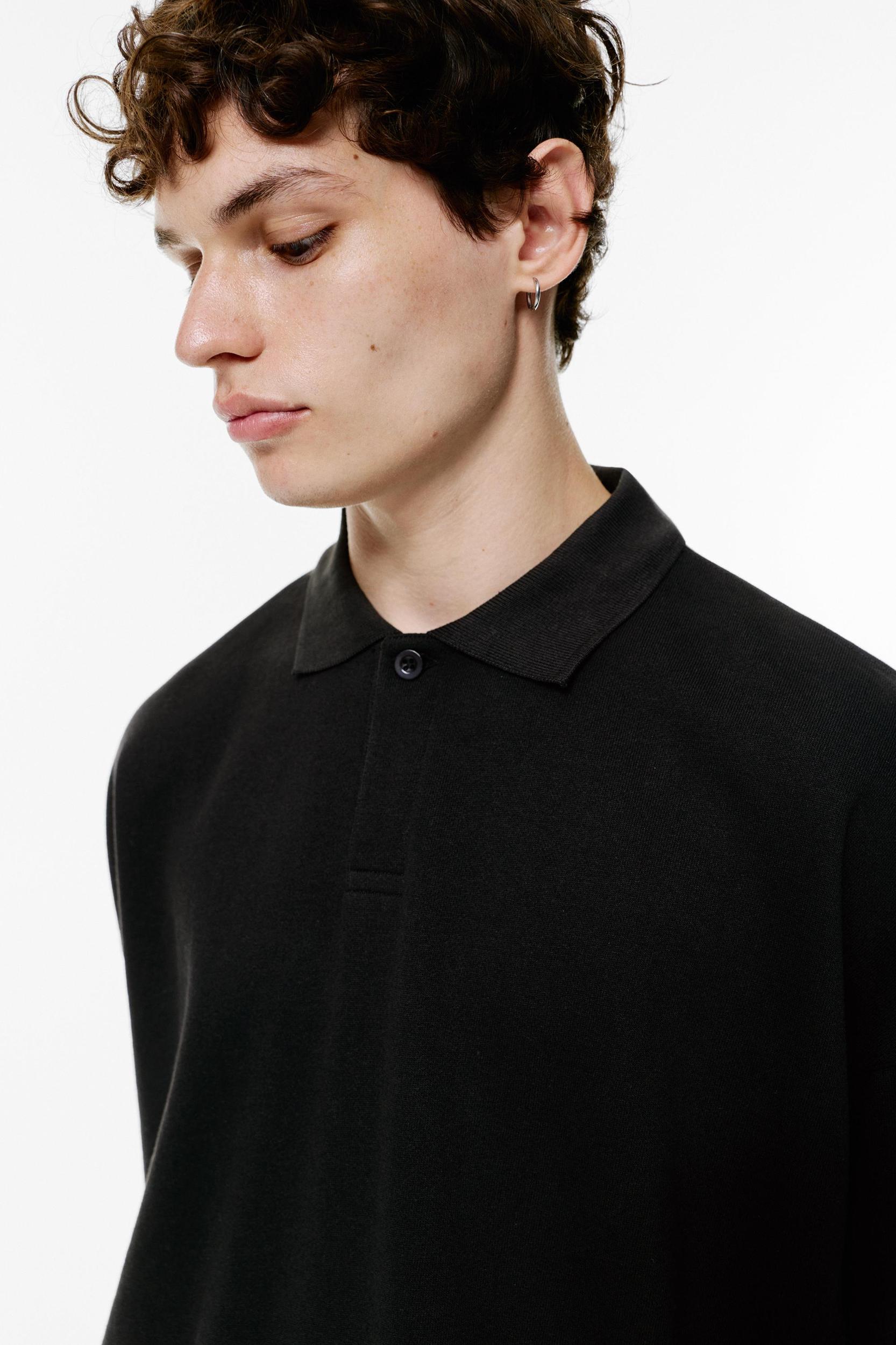 Long sleeve polo shirt Product Image