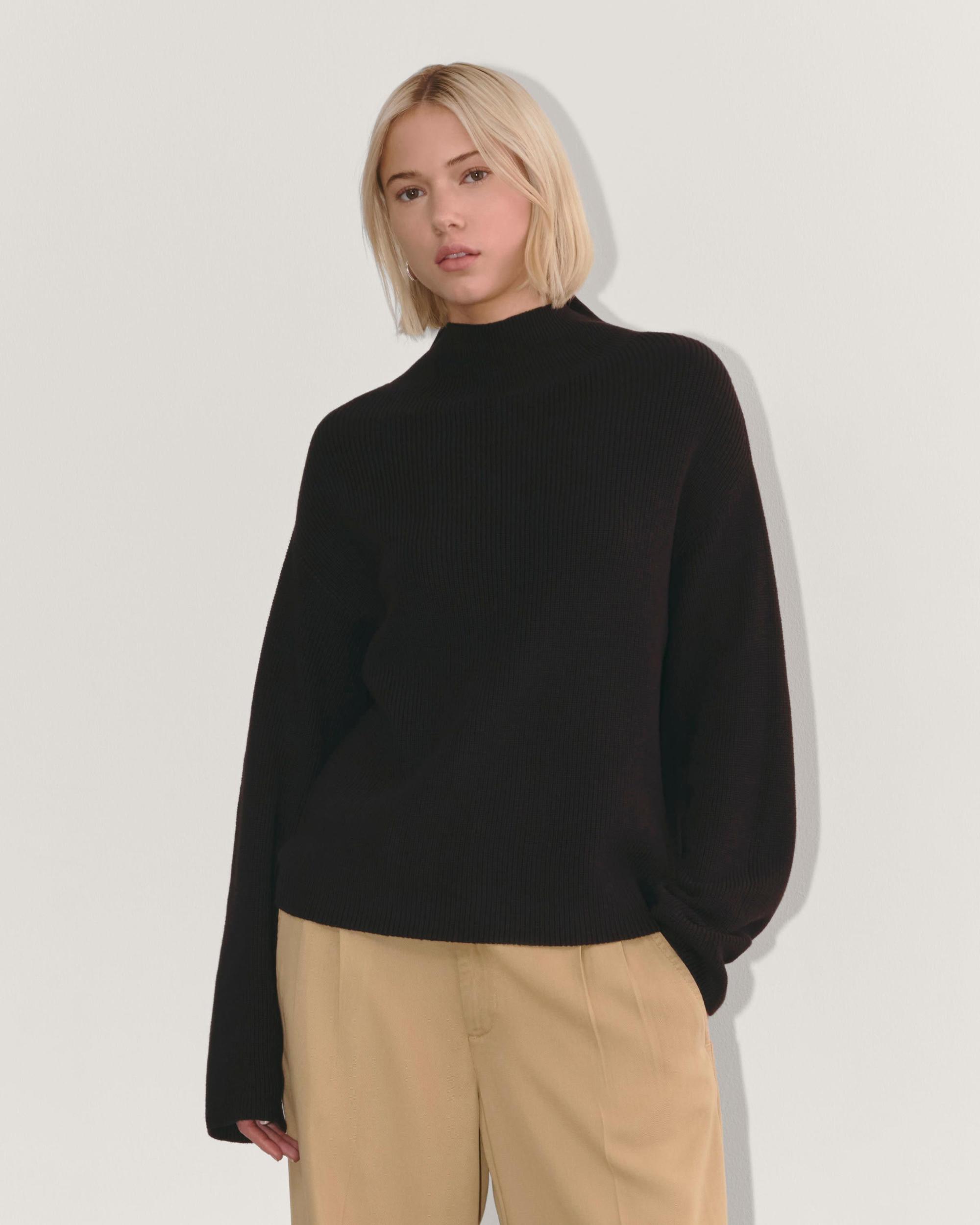 Womens Slouchy Funnel Neck in Everyday Cotton Sweater by Everlane Product Image