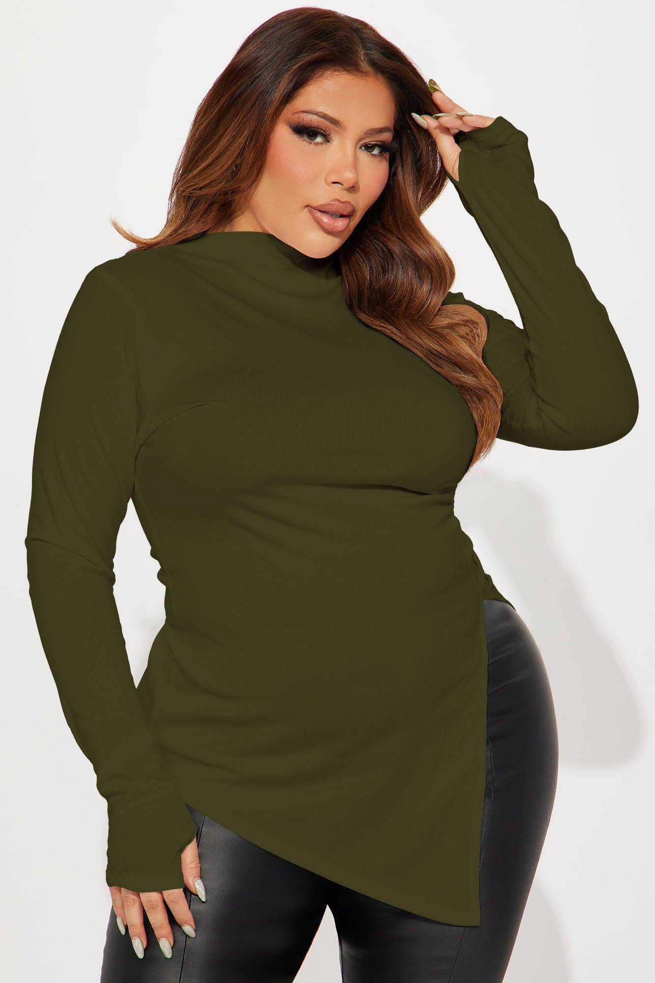 Harmony Ribbed Top - Plum Female Product Image