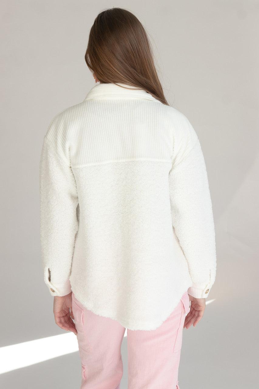 Contrast Sherpa Shacket Product Image