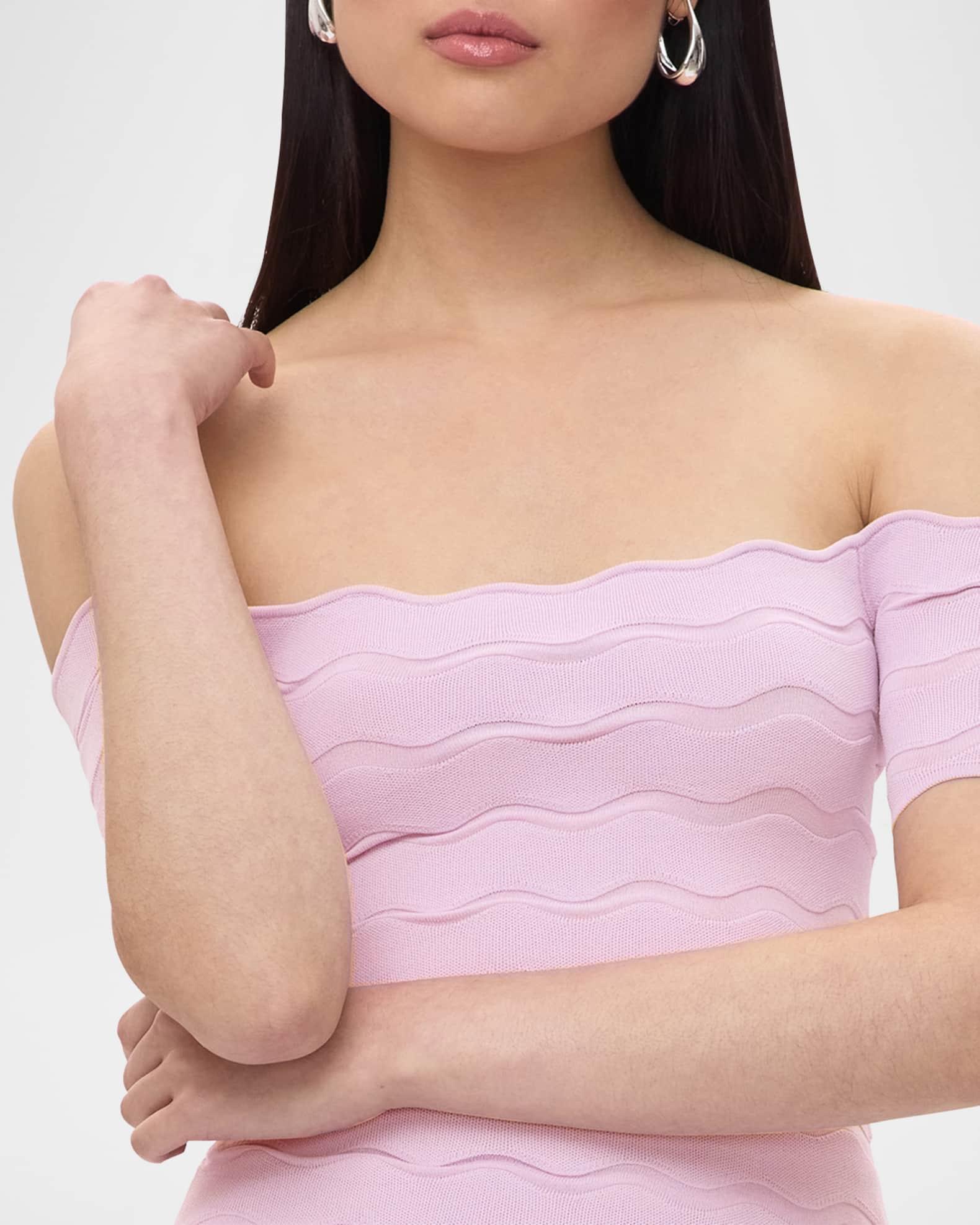 Lainey Wavy Off-The-Shoulder Top Product Image