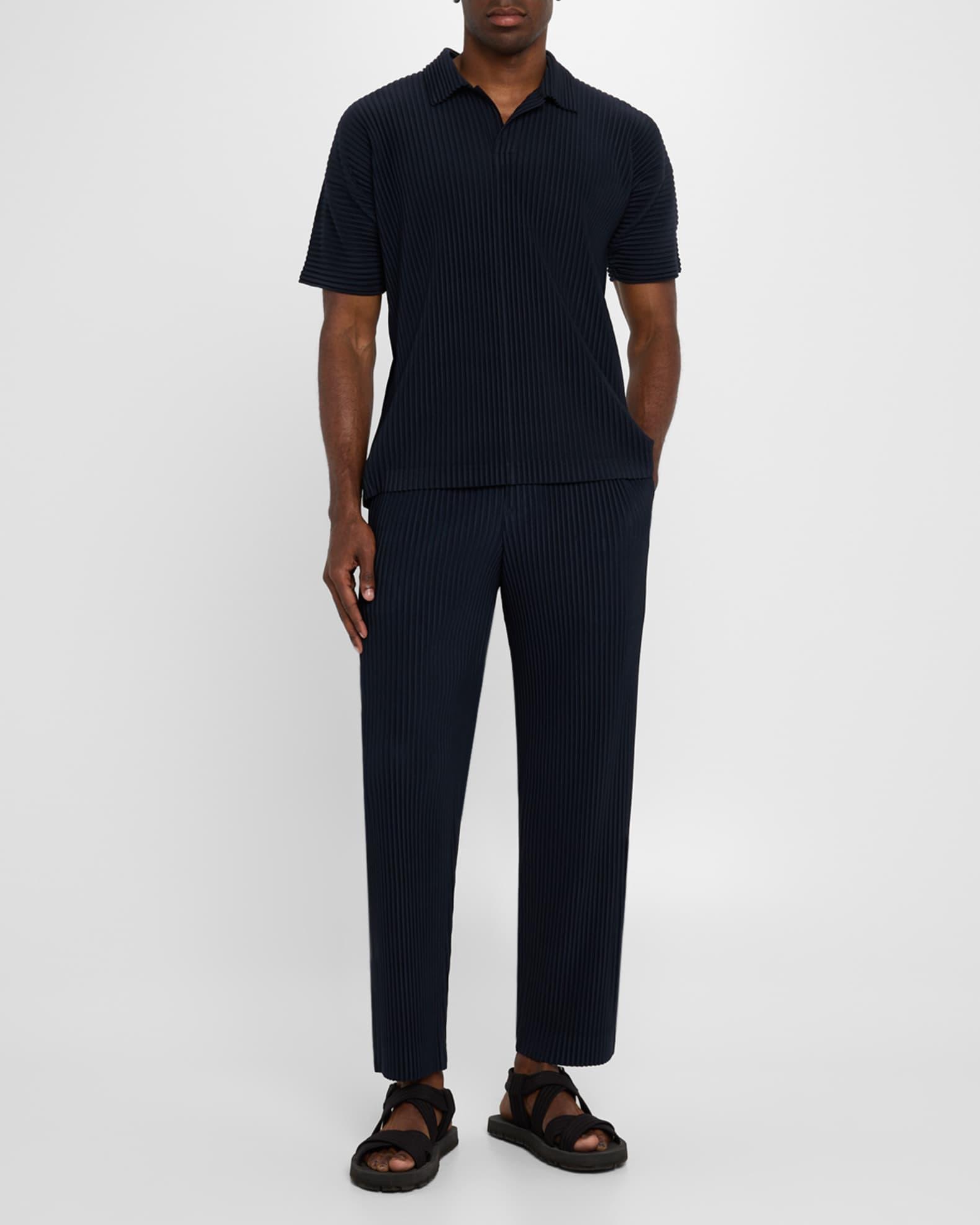Men's Pleated Flat-Front Pants Product Image