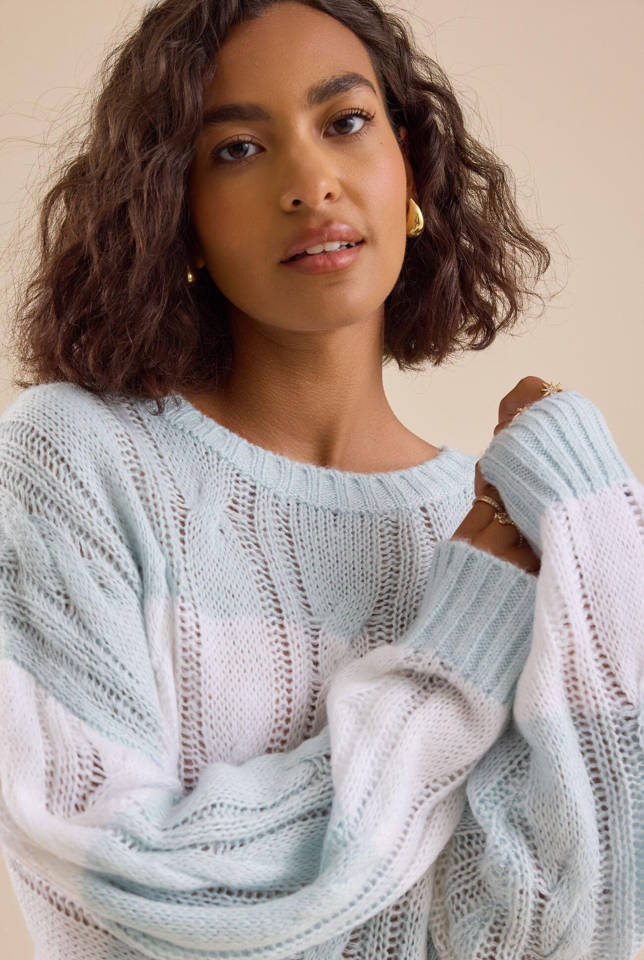 Jovie Oversized Stripe Sweater Product Image