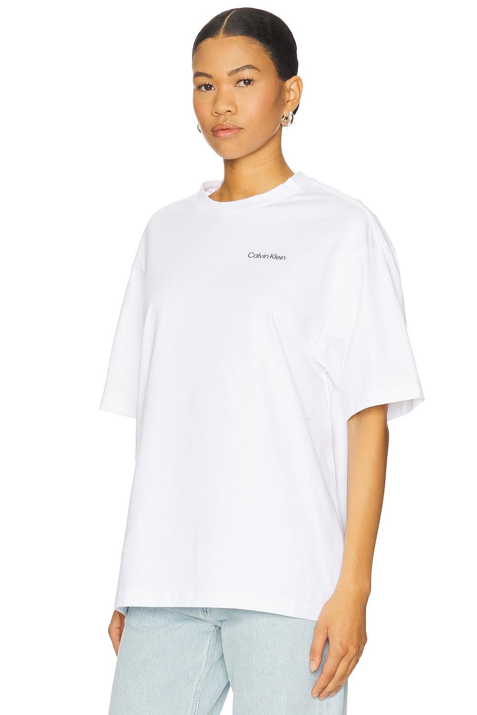 Flower Applique Relaxed Crewneck Tee Calvin Klein Product Image