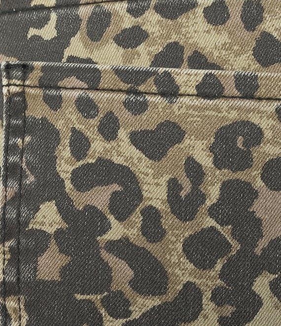 KUT from the Kloth Kelsey Leopard Print High Rise Ankle Flare Leg Jeans Product Image