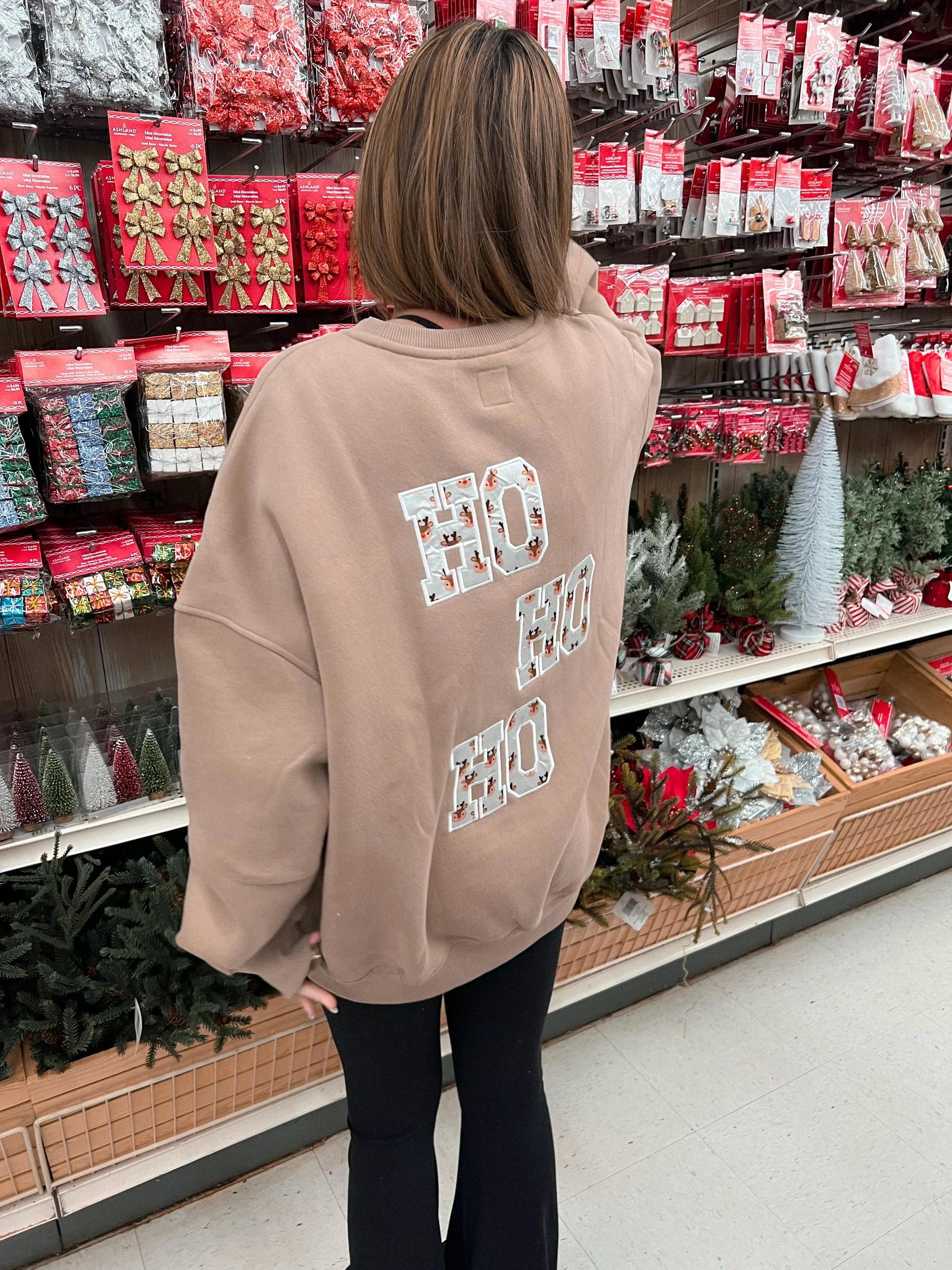 Cappuccino Reindeer Sweatshirt Product Image