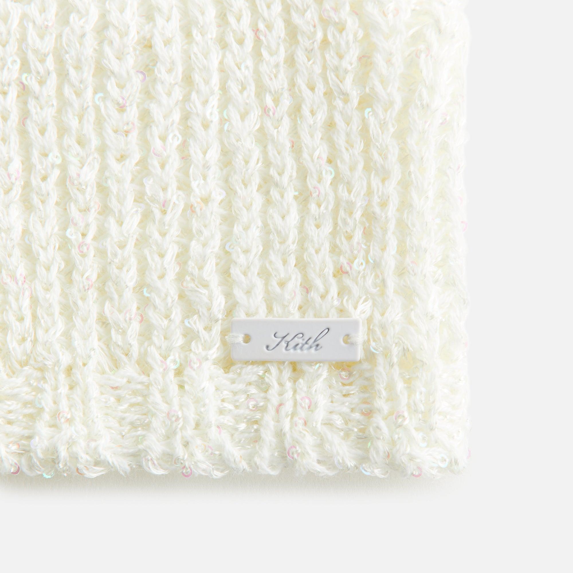 Kith Women Lilith Sequin Shell Tank - White Female Product Image