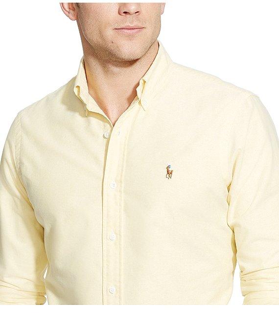 Polo Ralph Lauren Solid Oxford Long-Sleeve Woven Shirt Product Image