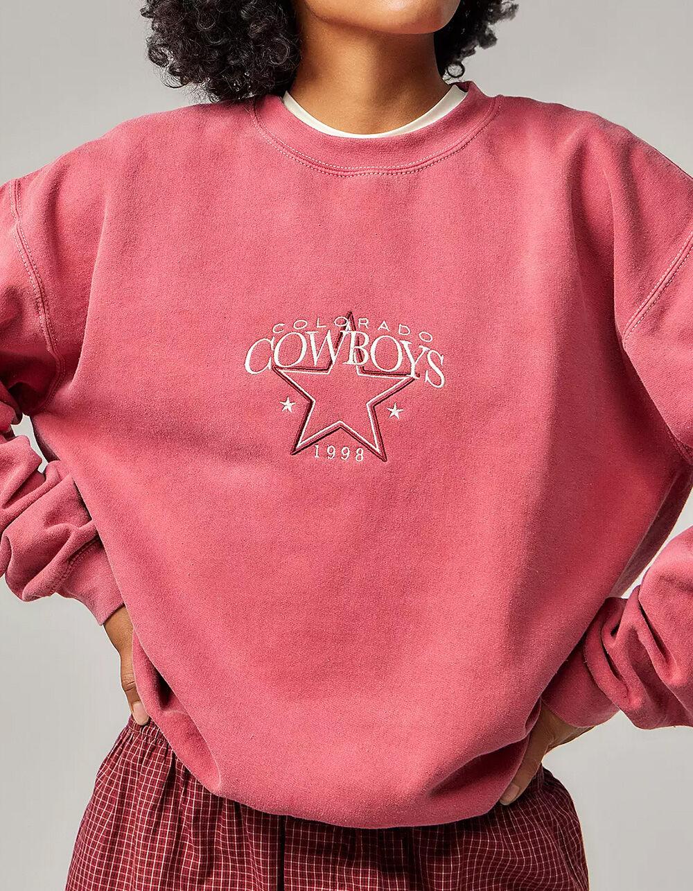 BDG Urban Outfitters Colorado Cowboys Womens Crewneck Sweatshirt - RED Product Image