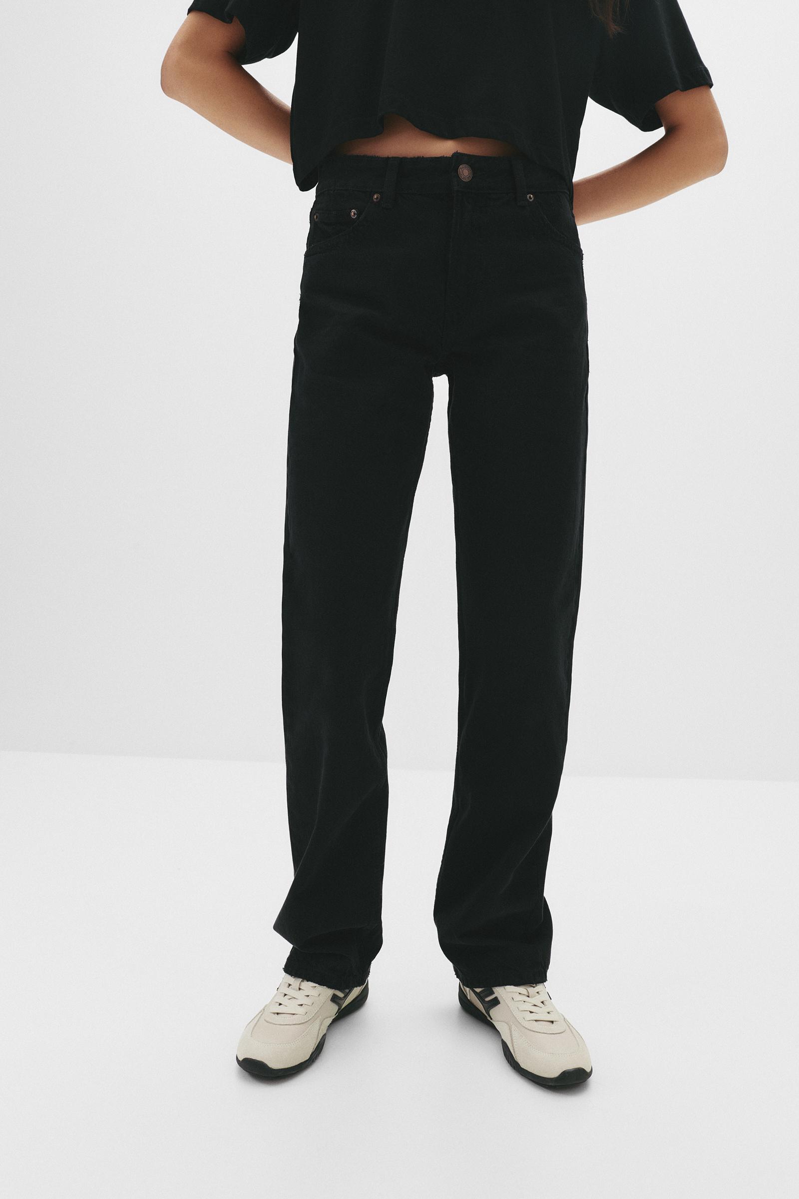 Mid-rise straight-leg jeans Product Image