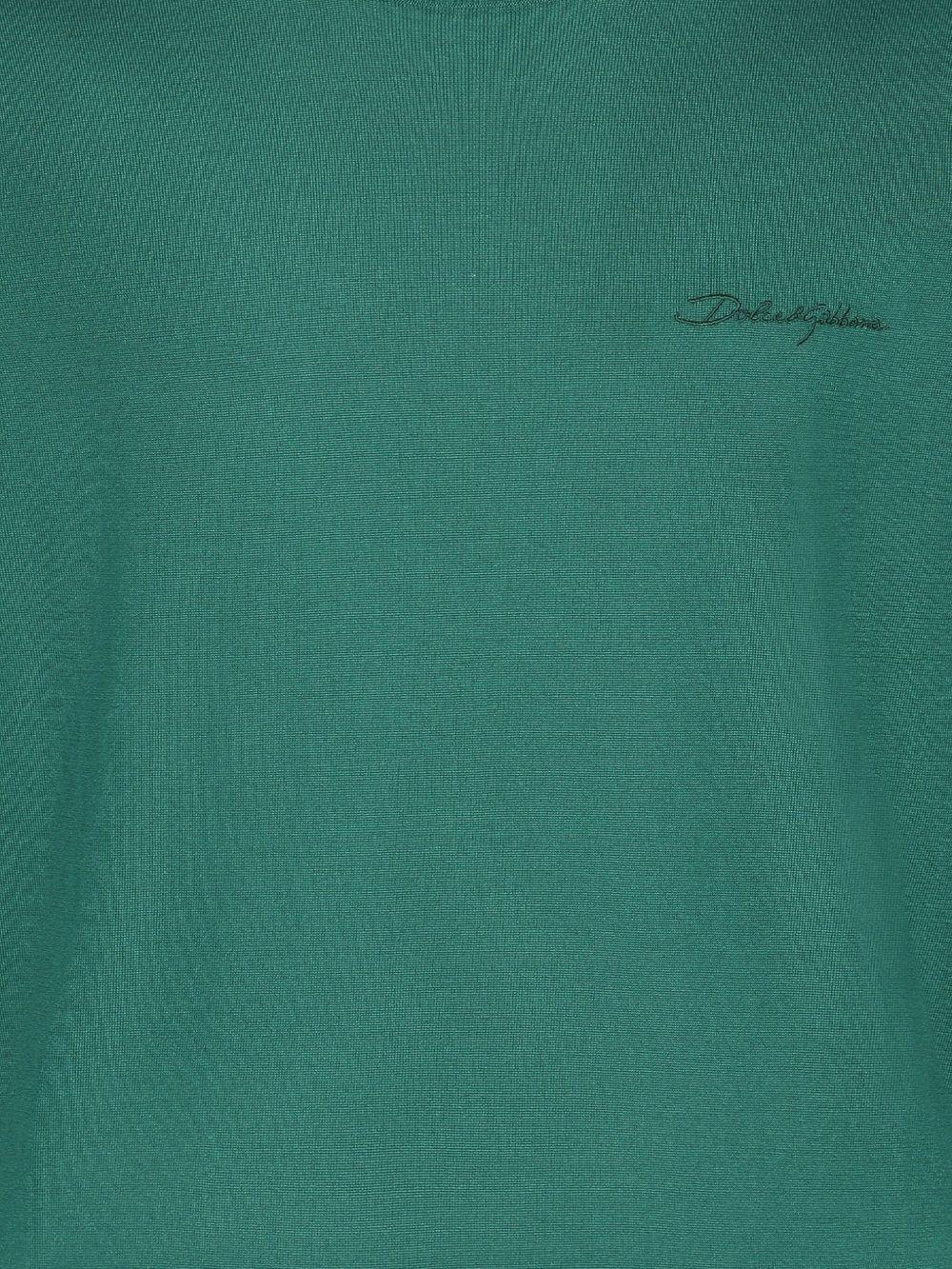 logo-embroidered silk sweater Product Image