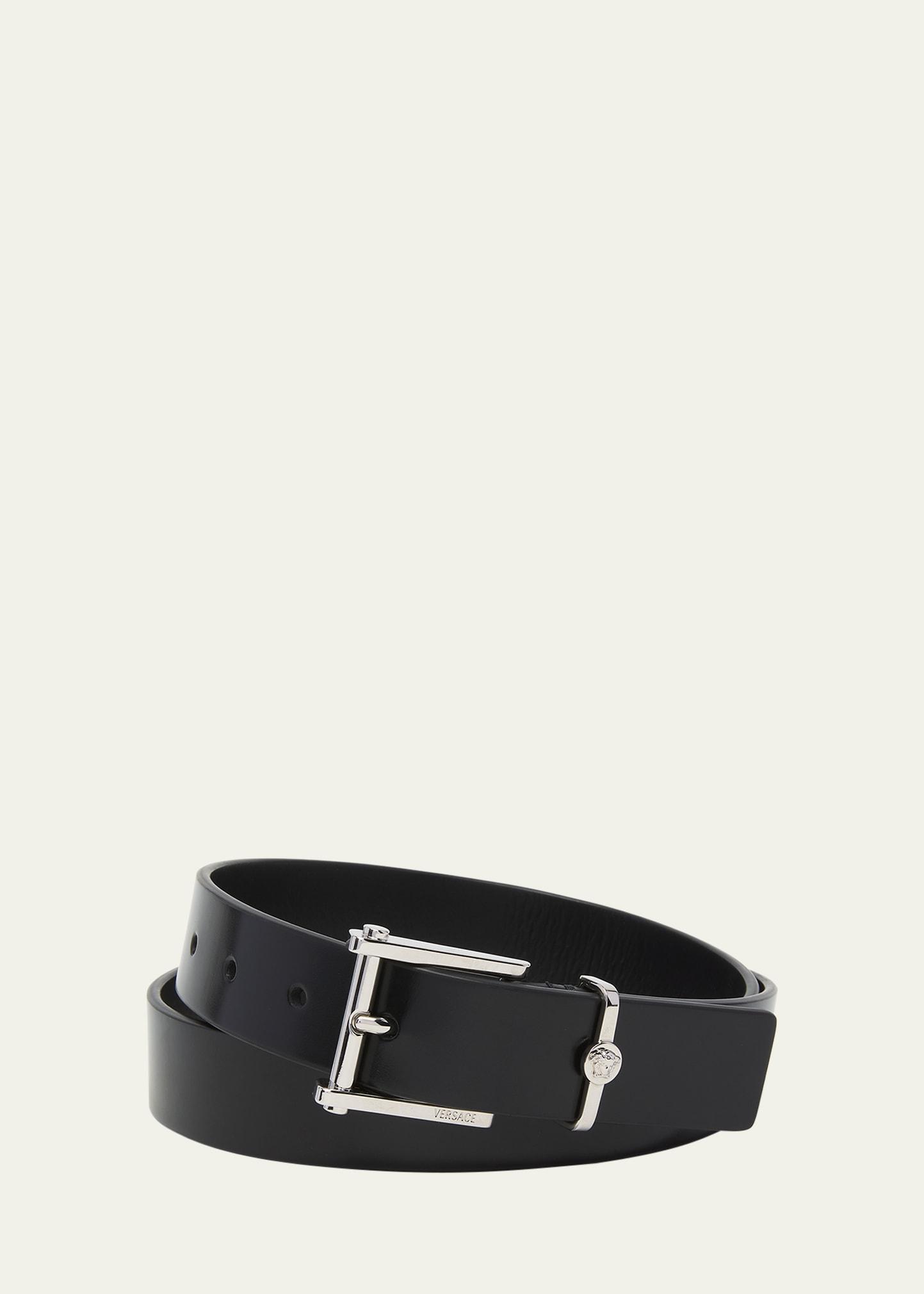 Mens Column Leather Belt Product Image