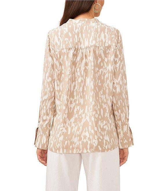 Vince Camuto V-Neck Long Sleeve Blouse Product Image