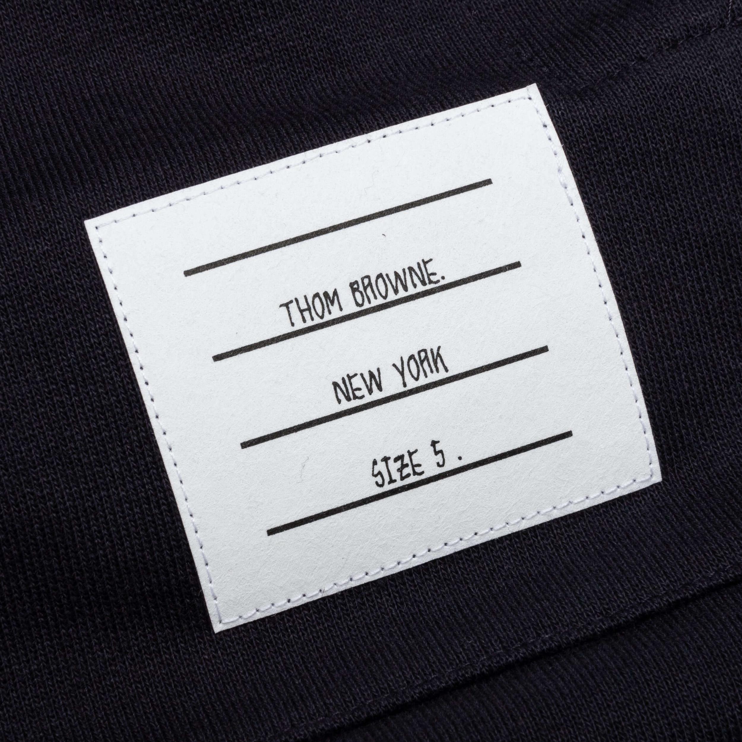 Relaxed Fit Hoodie Pullover w/ Broderie Anglaise Flower - Navy Male Product Image