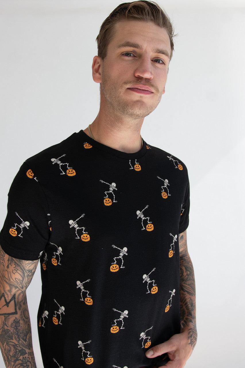 Dancing Skeletons & Pumpkins T-Shirt Product Image