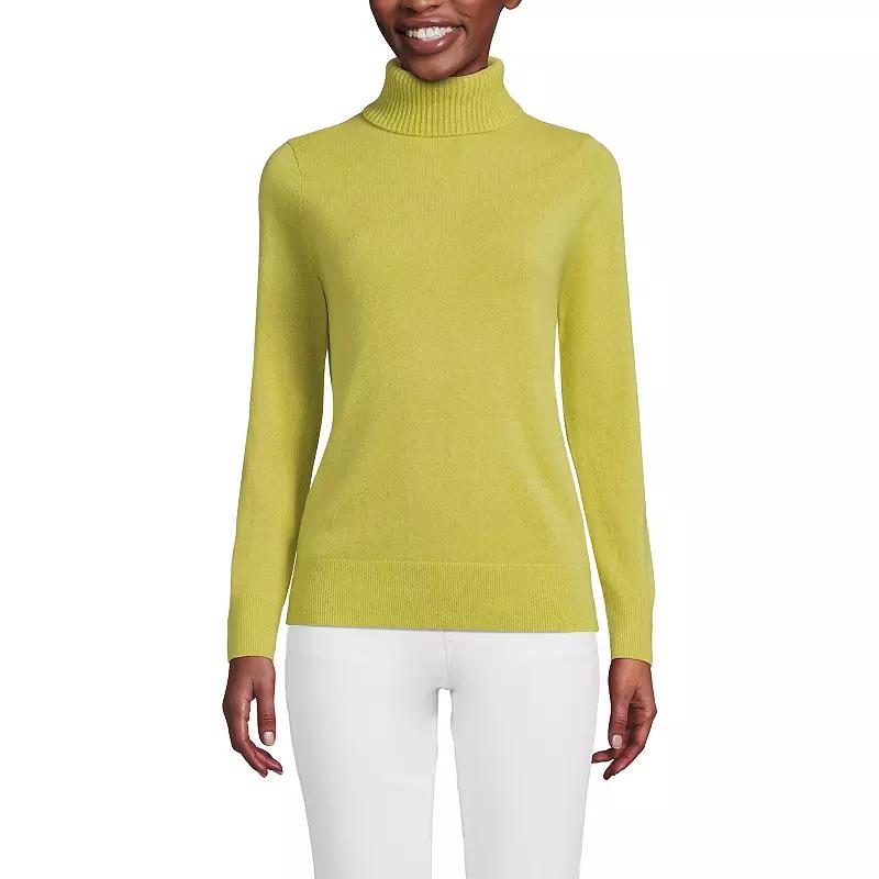 Women's Lands' End Turtleneck Cashmere Sweater,  Product Image