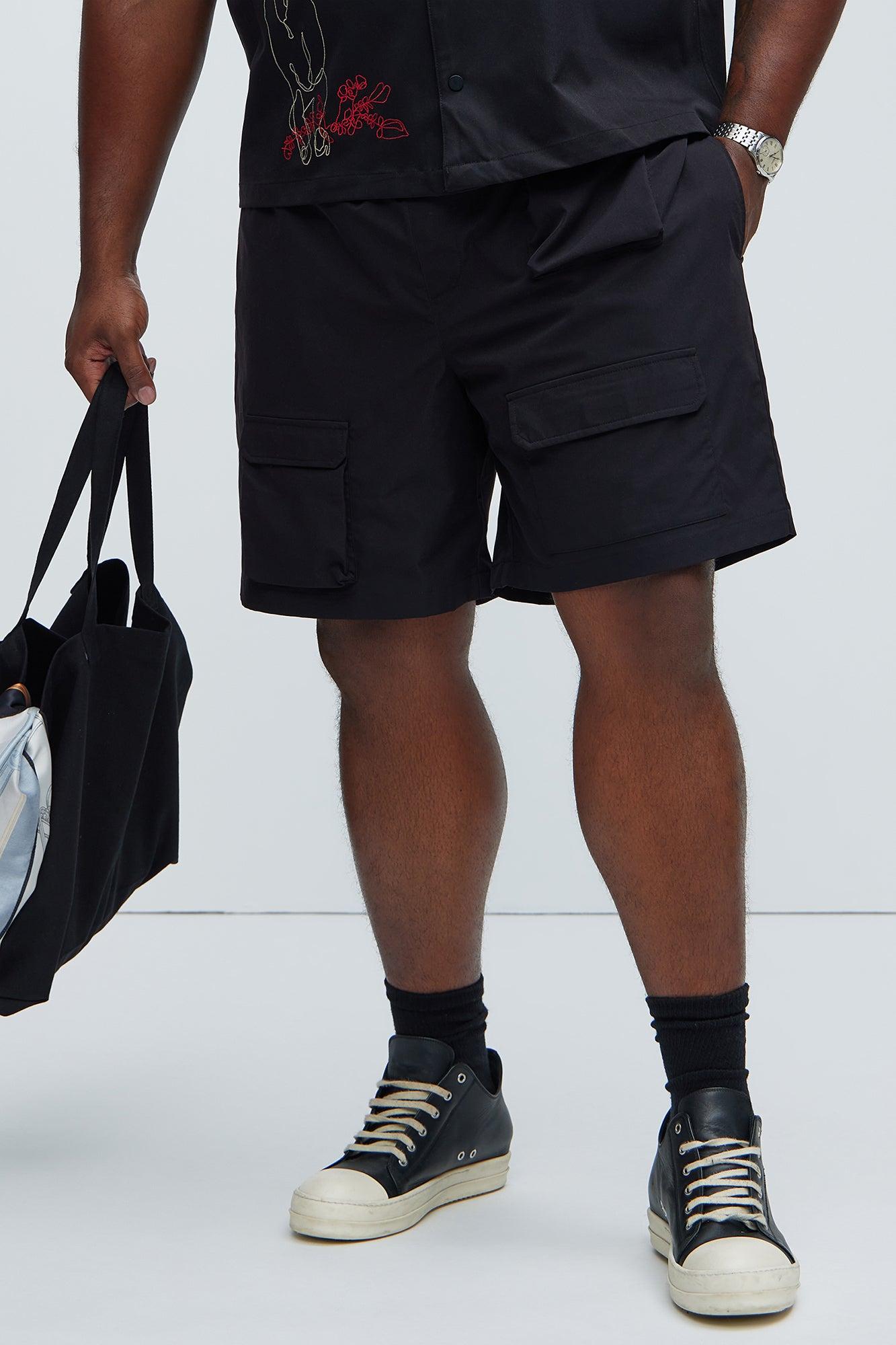 Get Right Utility Nylon Shorts - Black Product Image