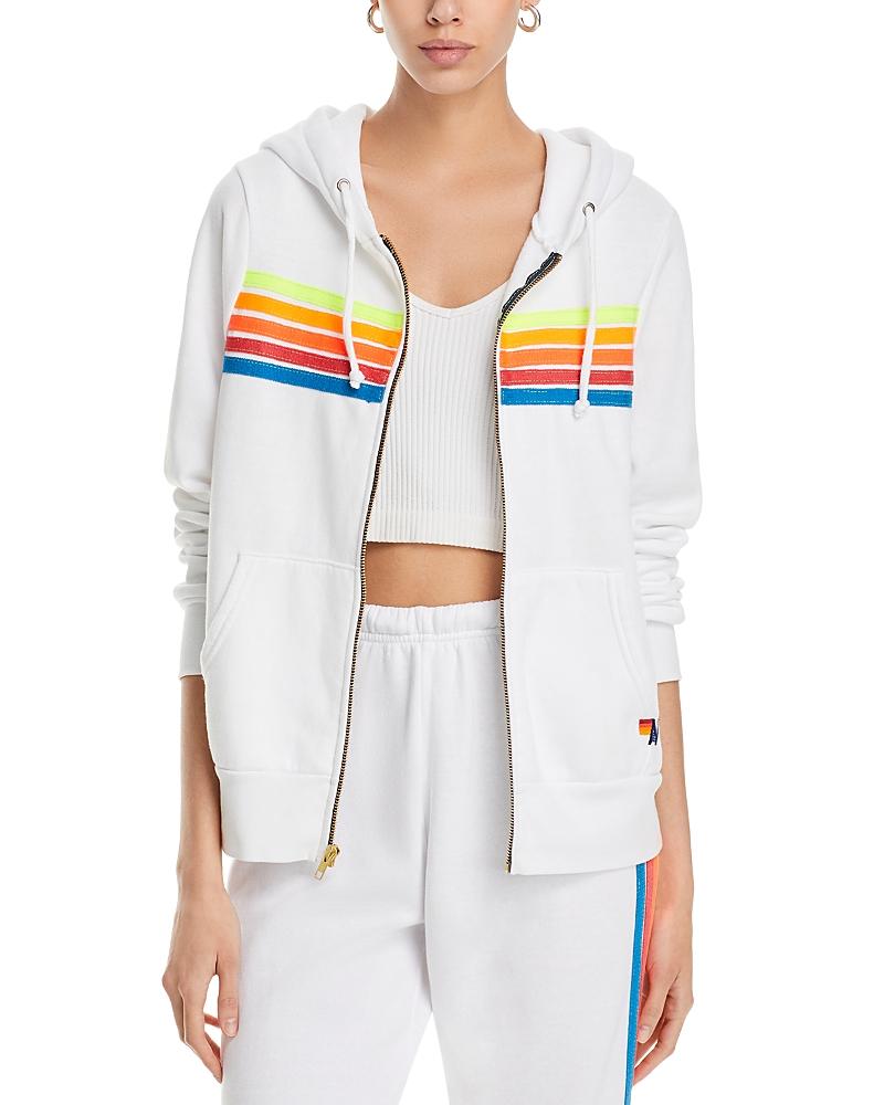 Aviator Nation Rainbow Stripe Hoodie Product Image