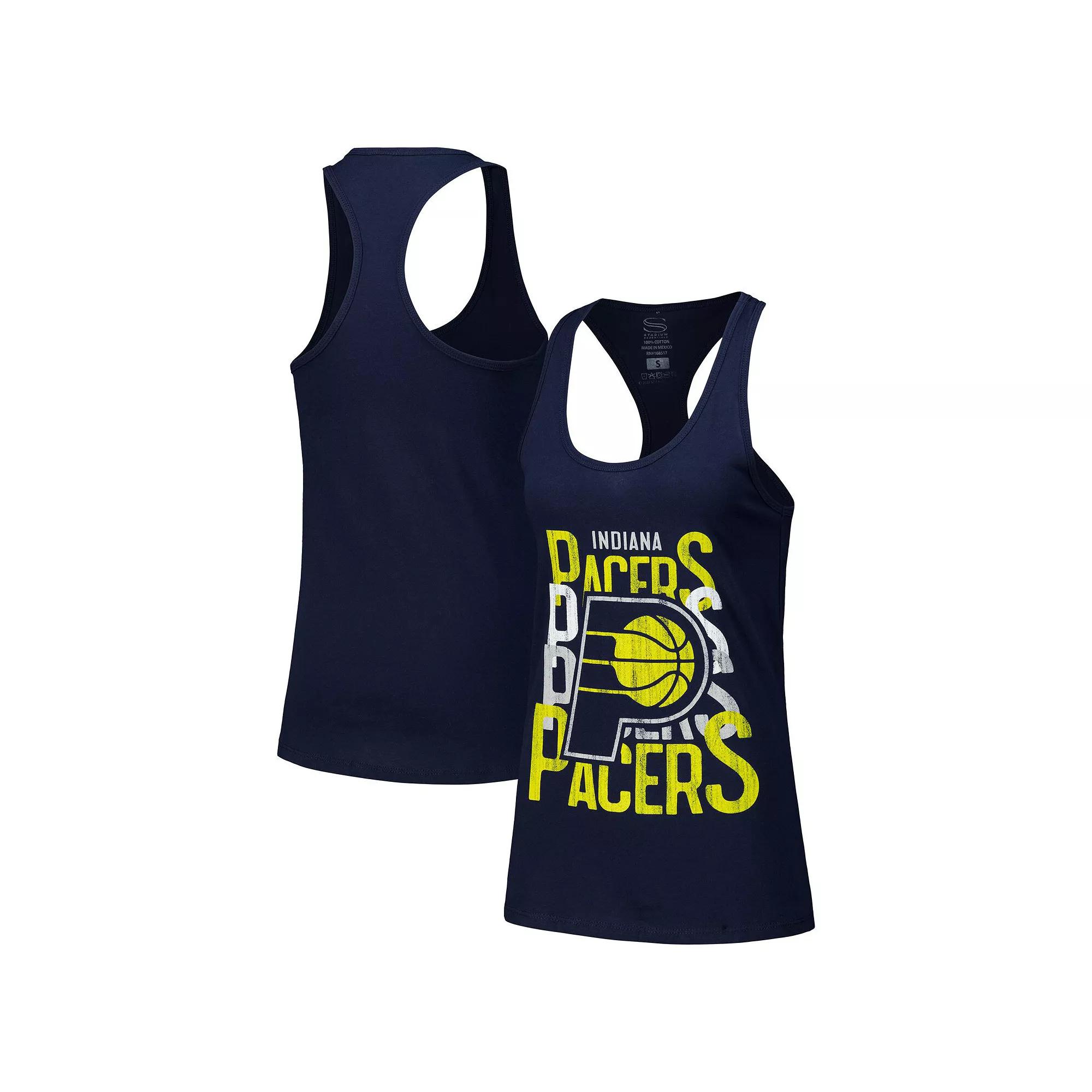 Women's Stadium Essentials Navy Indiana Pacers Dedication Tank Top, Size: 2XL, Blue Product Image