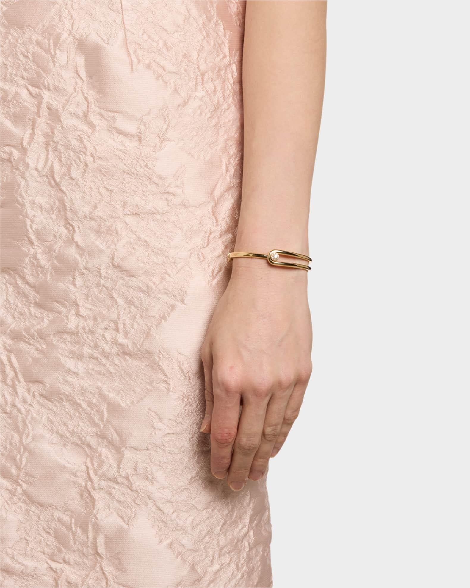 18K White Gold Diamond Bangle Bracelet  Product Image