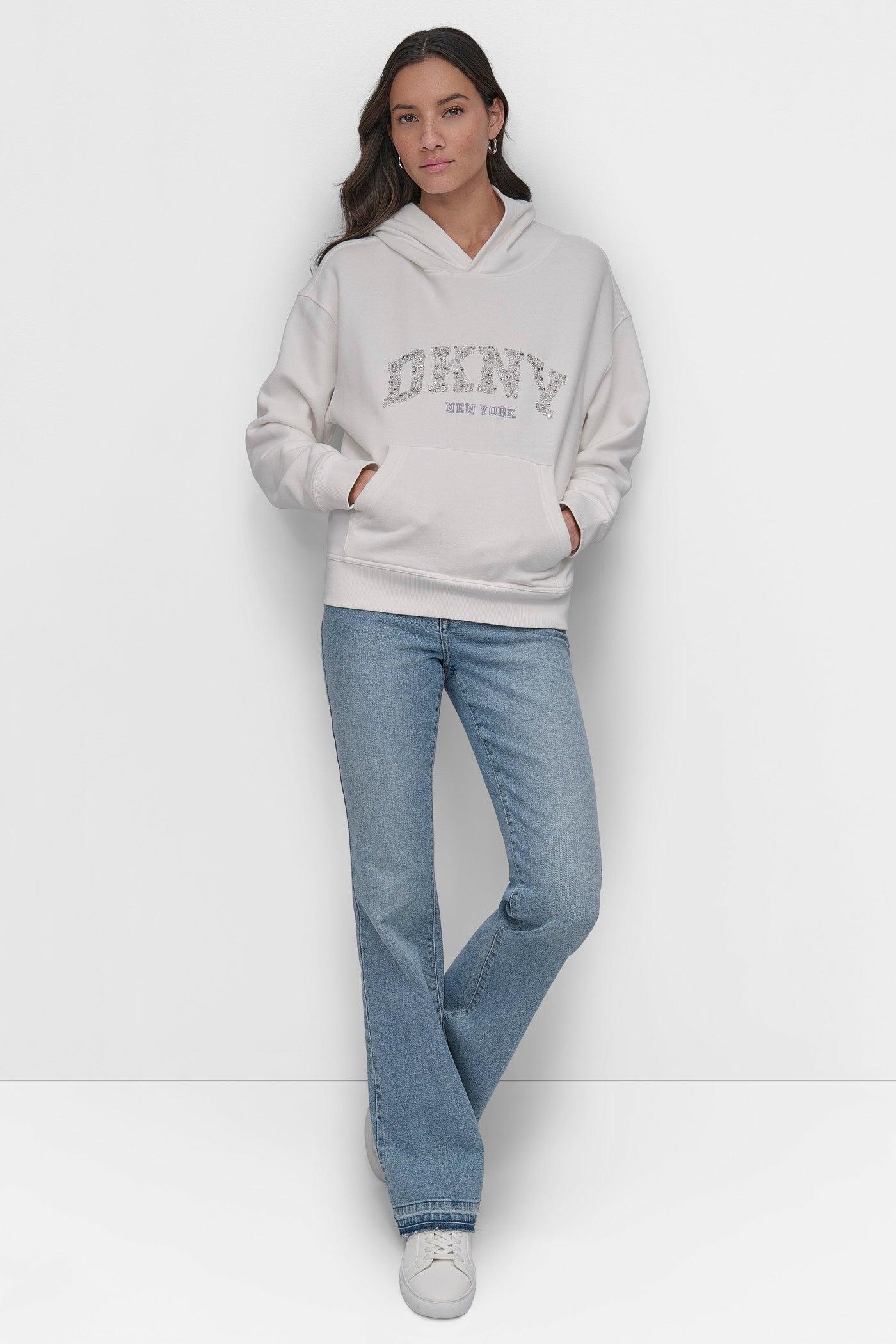 DKNY ARCHED DOME STUD SWEATSHIRT Product Image