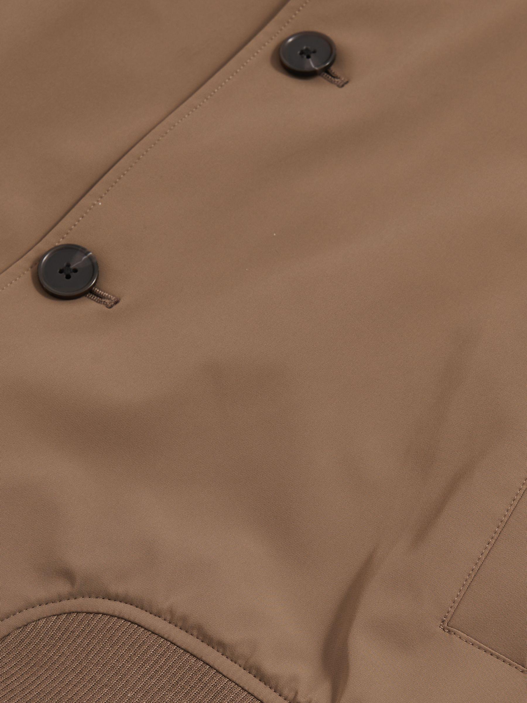 Technical Button Through Jacket in Chestnut Brown Product Image