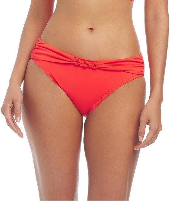 Bleu Rod Beattie Ring Master Draped Detail Hipster Swim Bottom Product Image