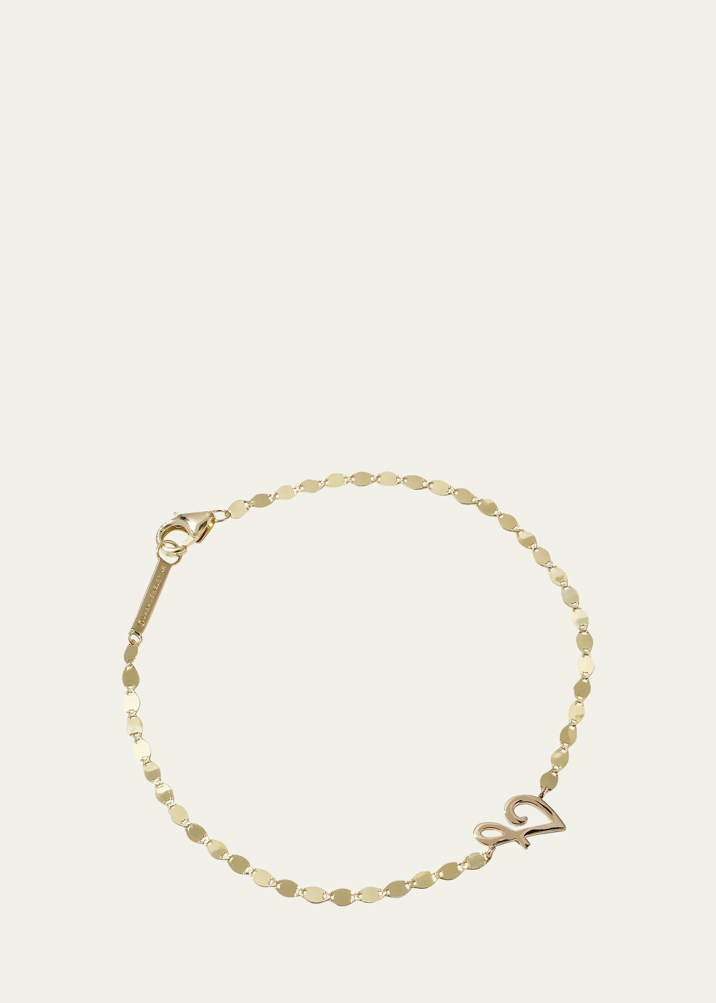 Micro Cursive Initial Bracelet Product Image