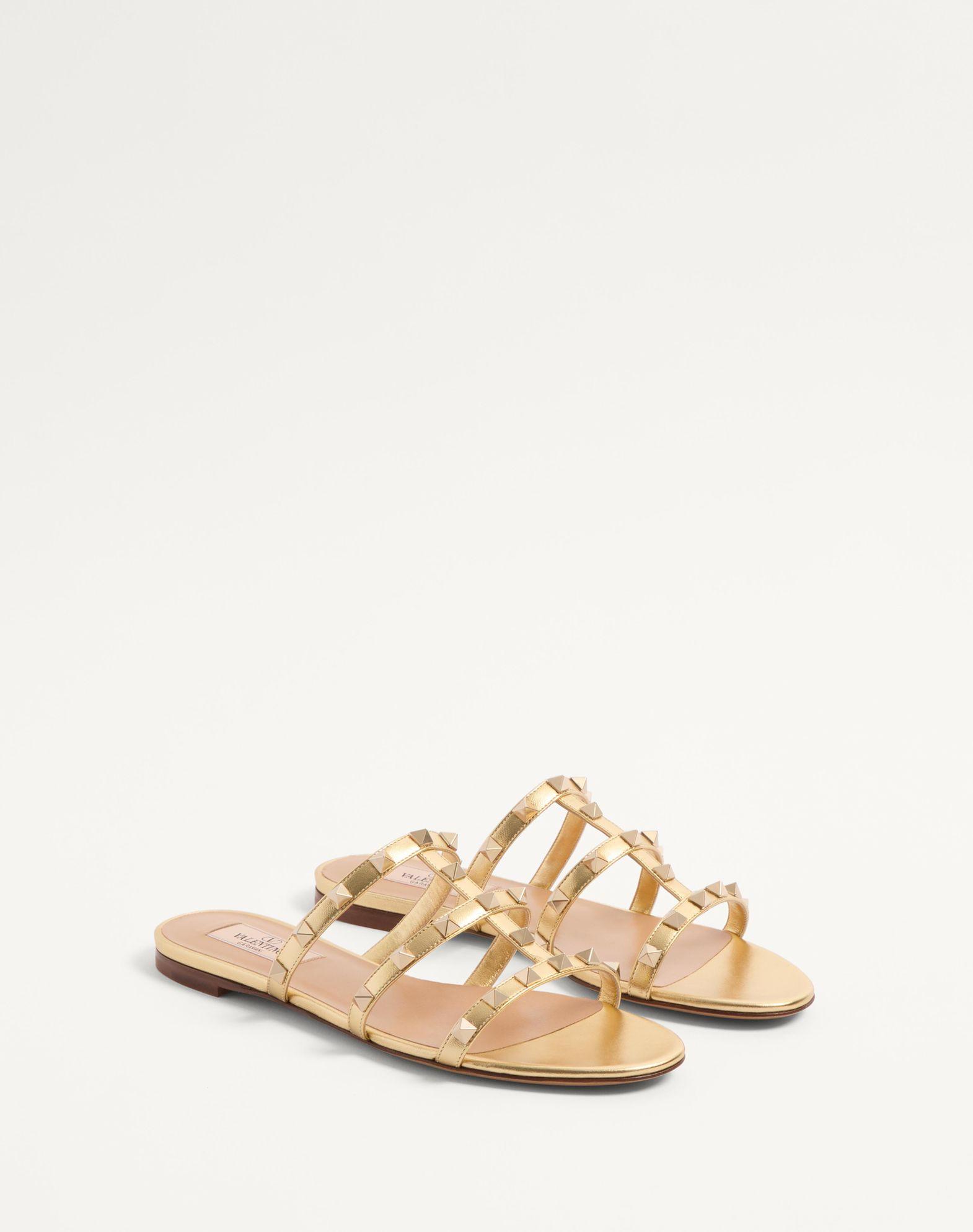Rockstud Laminated Nappa Slide Sandal Product Image