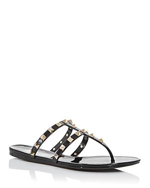 Valentino Garavani Womens Summer Rockstud Pvc Thong Sandals Product Image